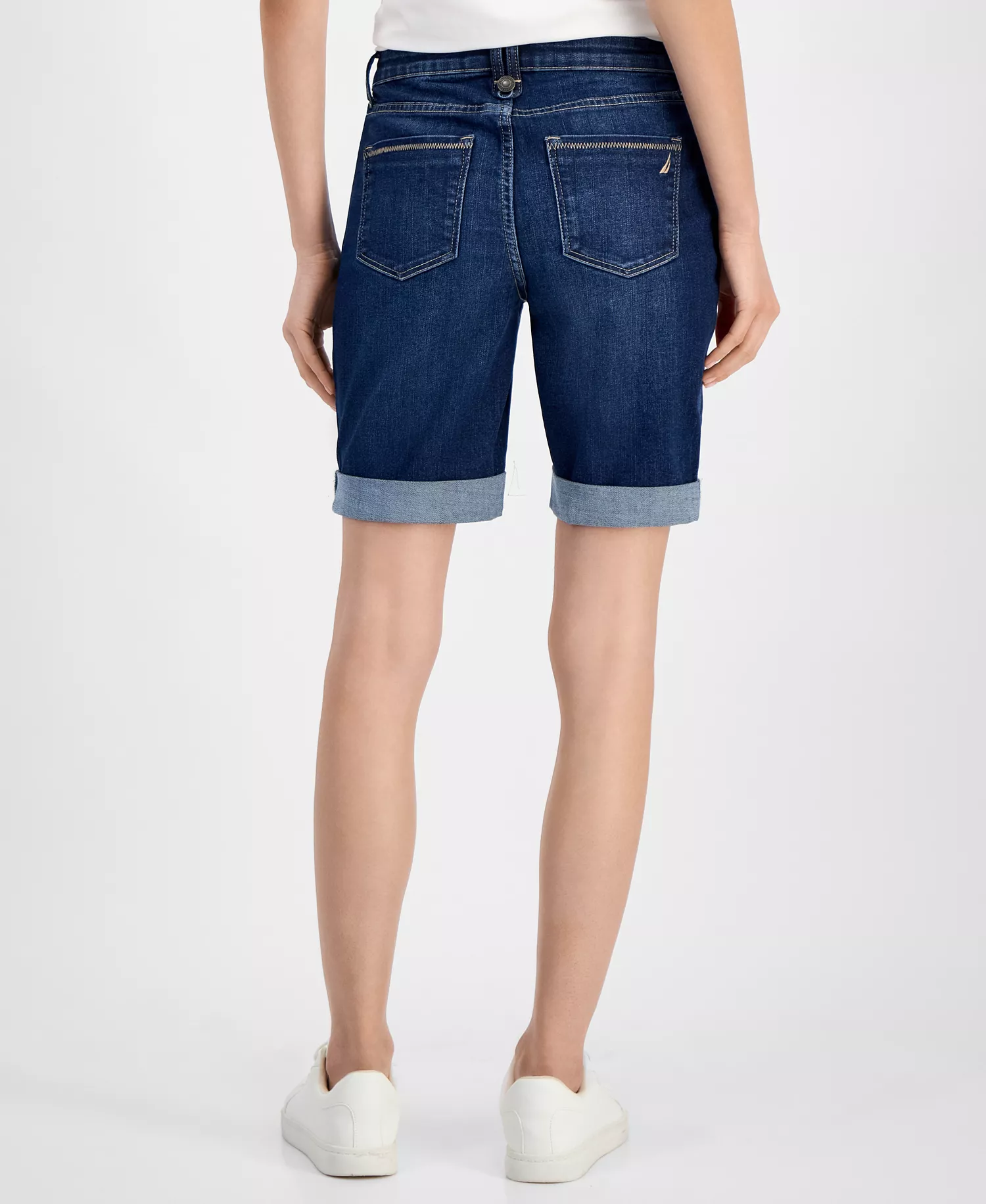 Jeans Women's 9" Cuffed Denim Shorts - Sailor Wash - 10