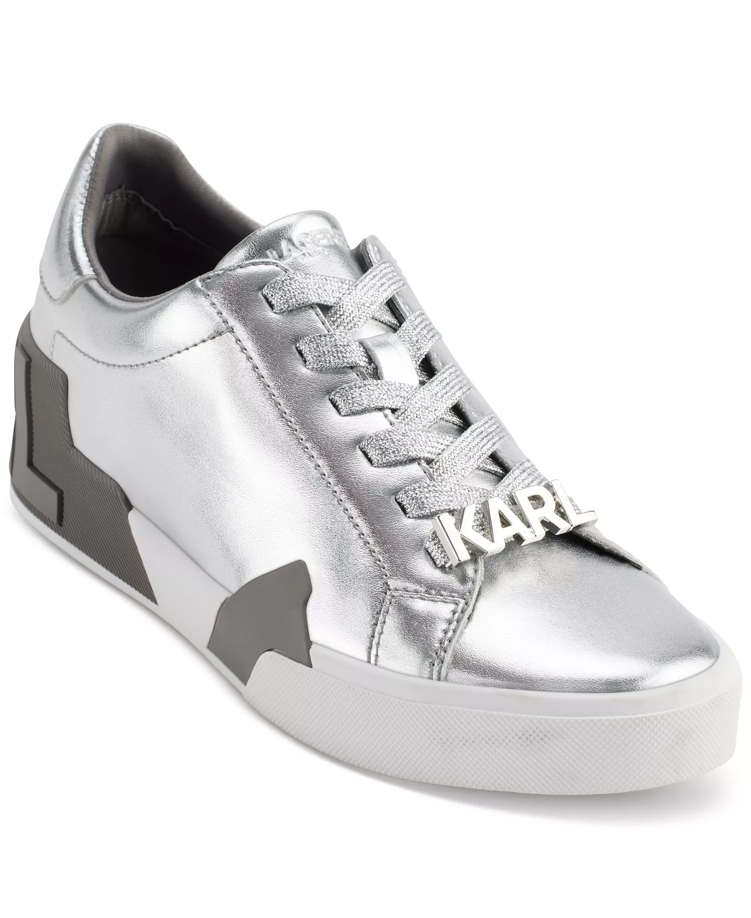 Women's Melora Lace-Up Low-Top Sneakers - Silver - 10M