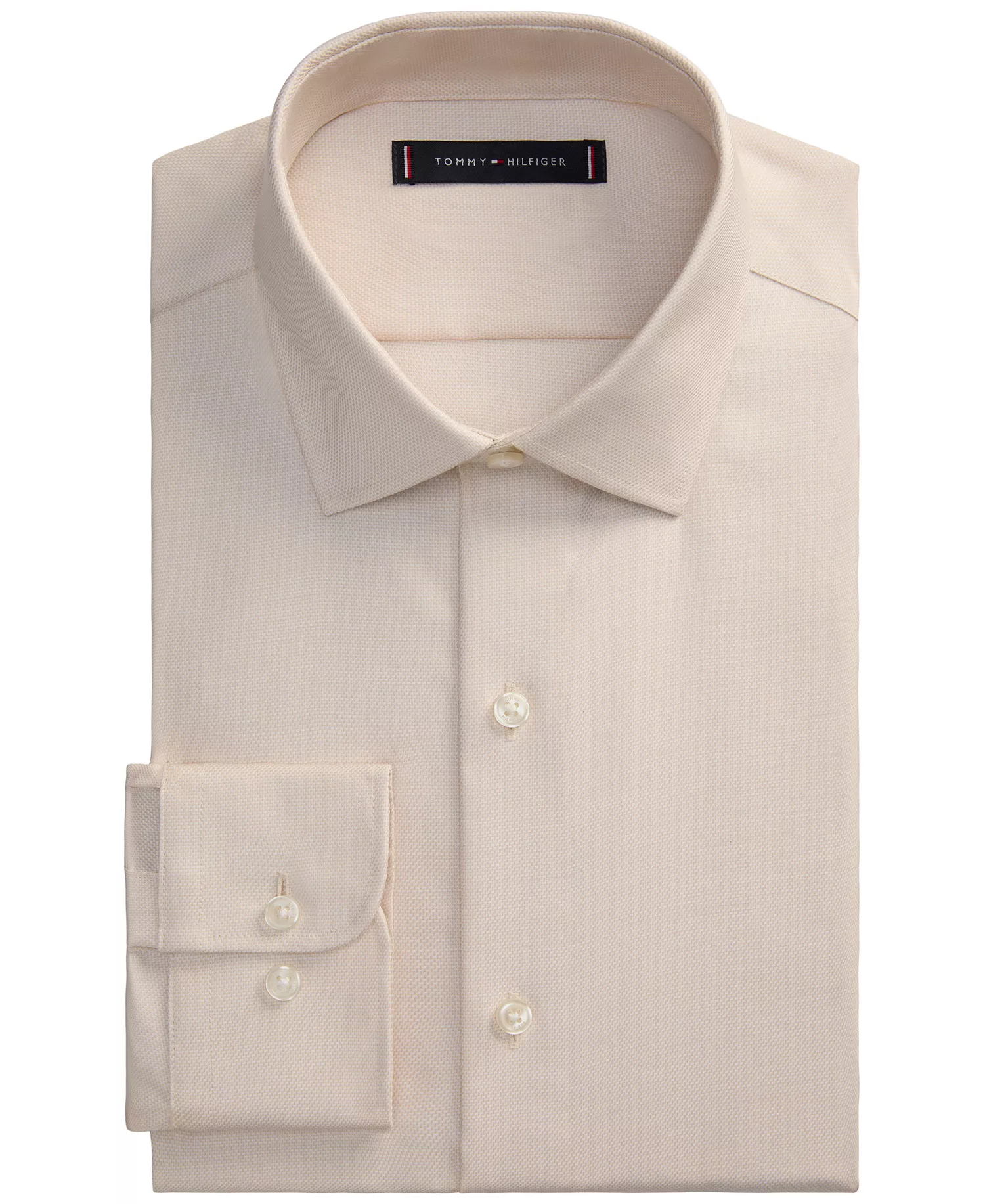 Men's Regular-Fit Dress Shirt - Beige - 14.5 32/33