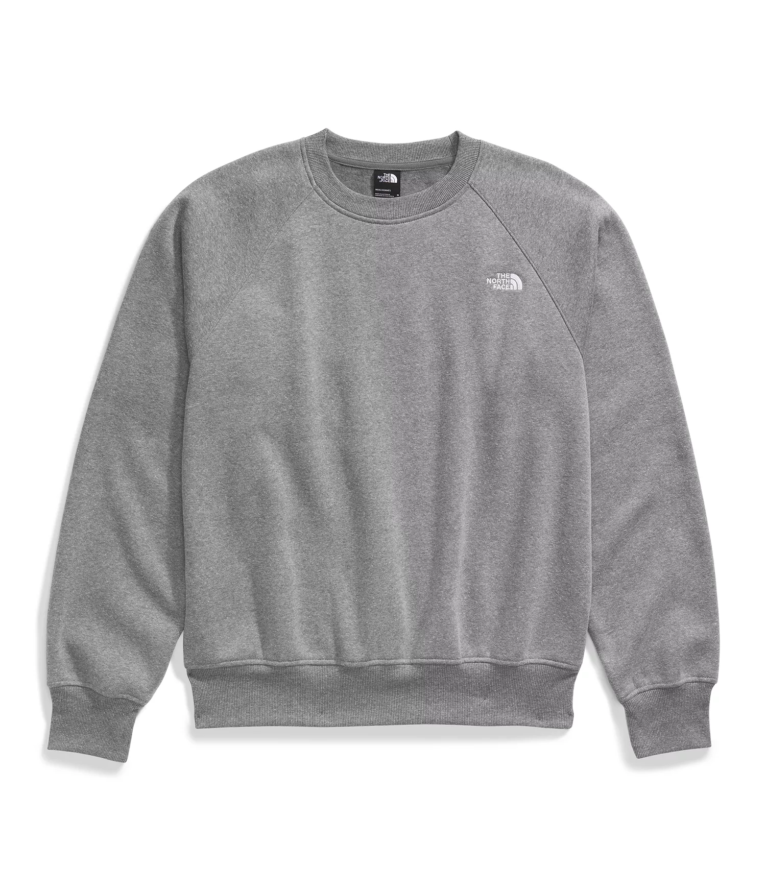 Men's Evolution Crewneck Sweatshirt  - Medium Grey Heather, White - 2XL