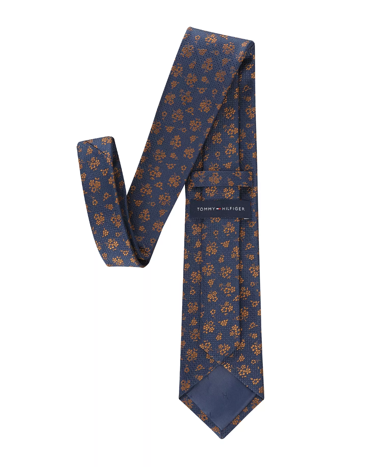 Men's Hudson Floral Print Tie - Blue - ONE SIZE