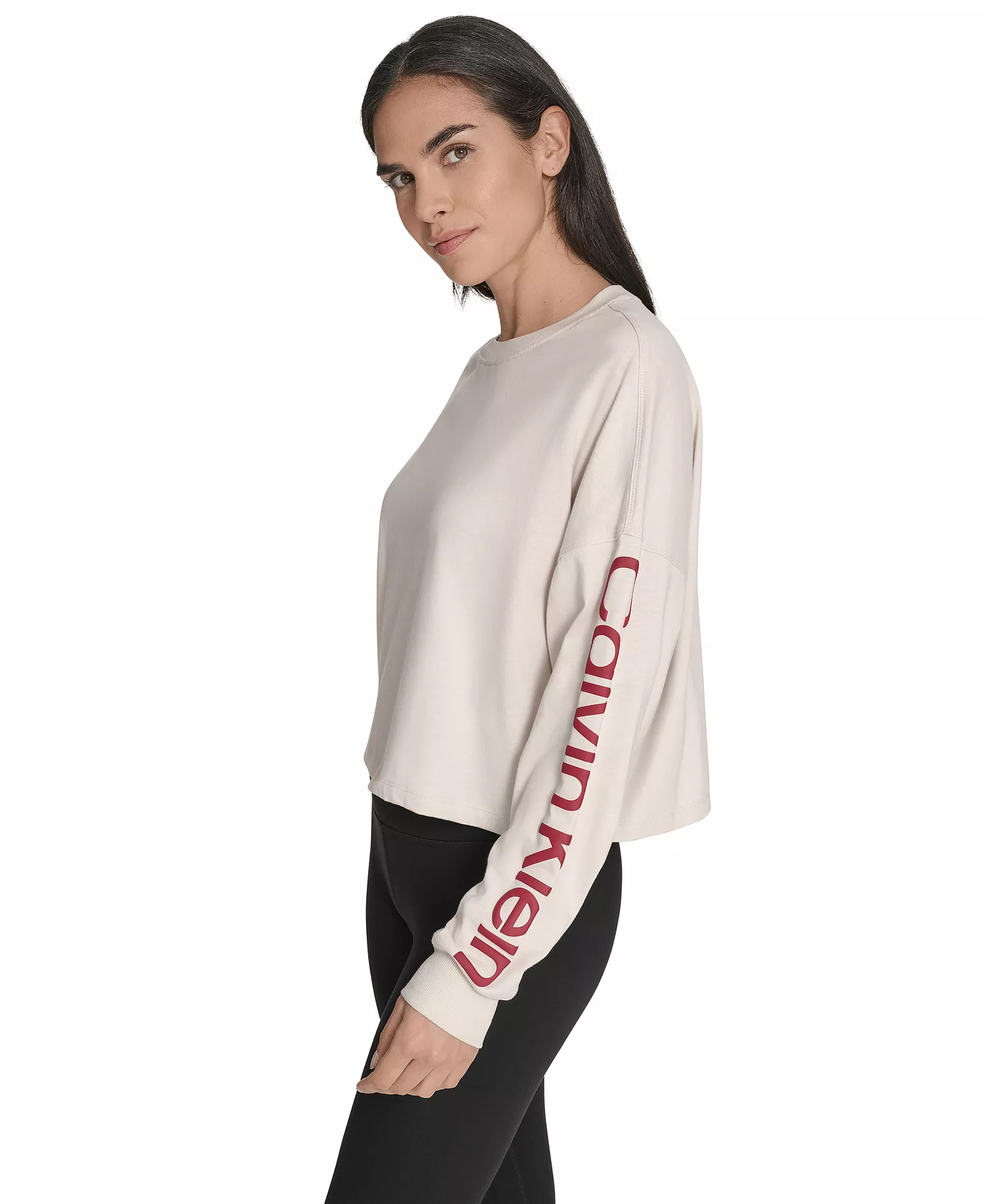 Performance Women's Logo Cropped Long-Sleeve Top - Porcini - 2XL