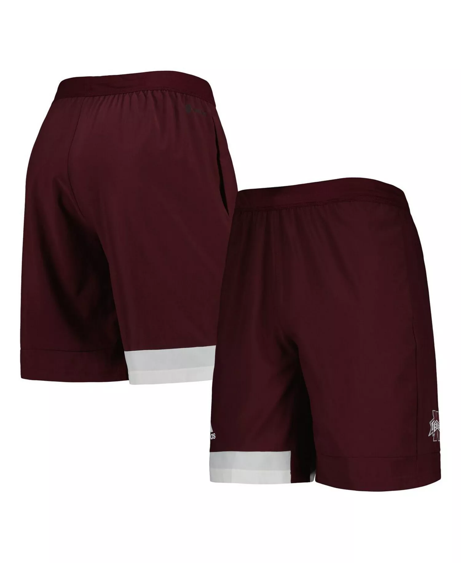 Men's Maroon Mississippi State Bulldogs AEROREADY Training Shorts - Maroon - 2XL