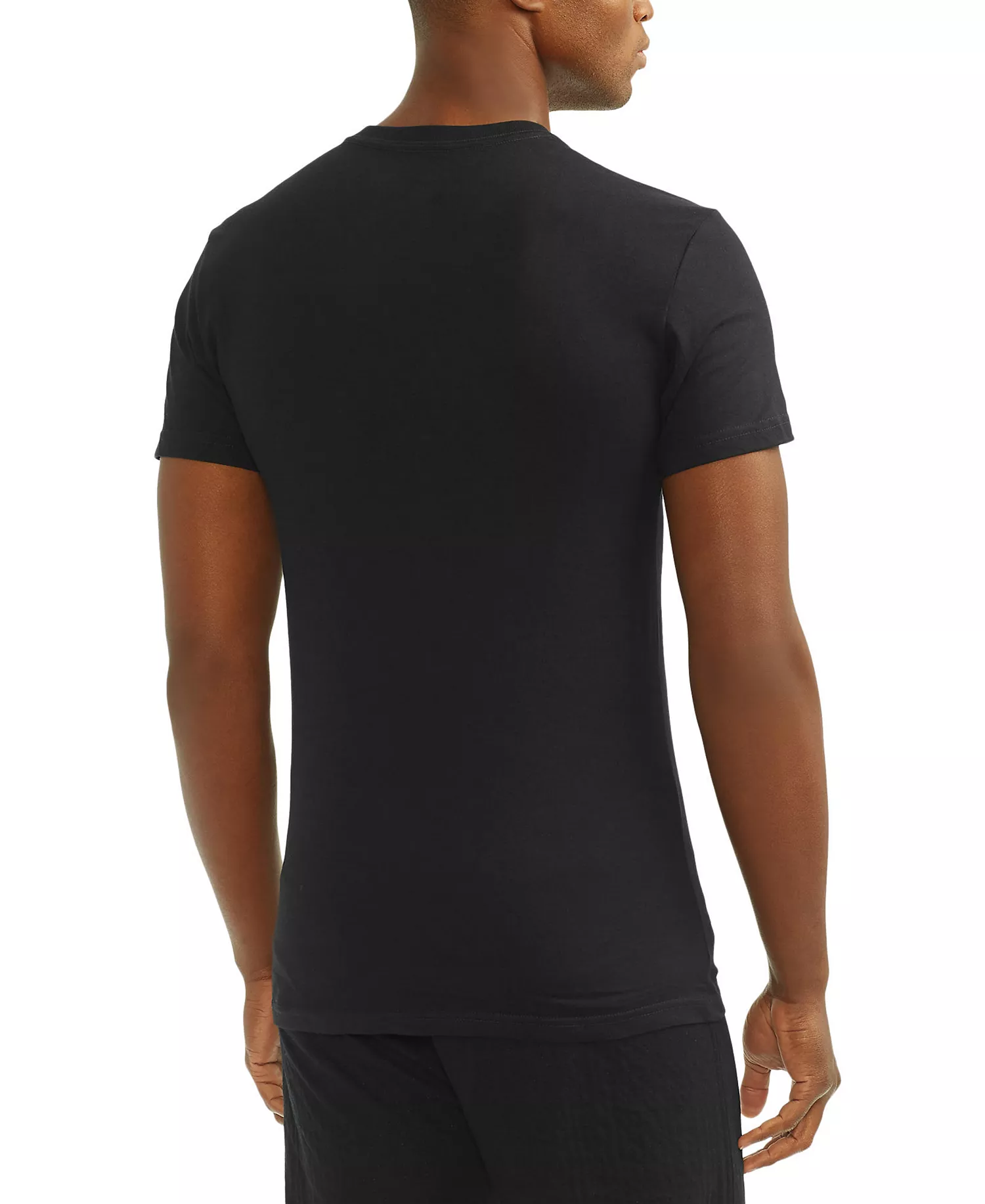 Men's 3-Pack Slim Fit V-Neck Undershirts - Black - L