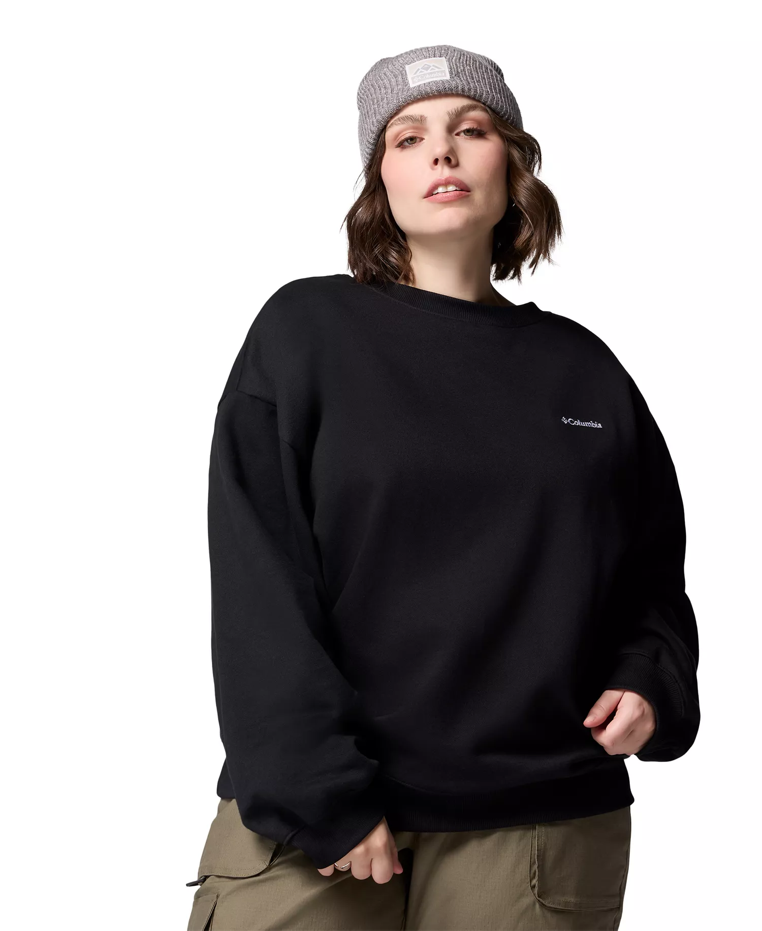 Plus Size Aldermore Crewneck Sweatshirt - Black - 1X - Plus