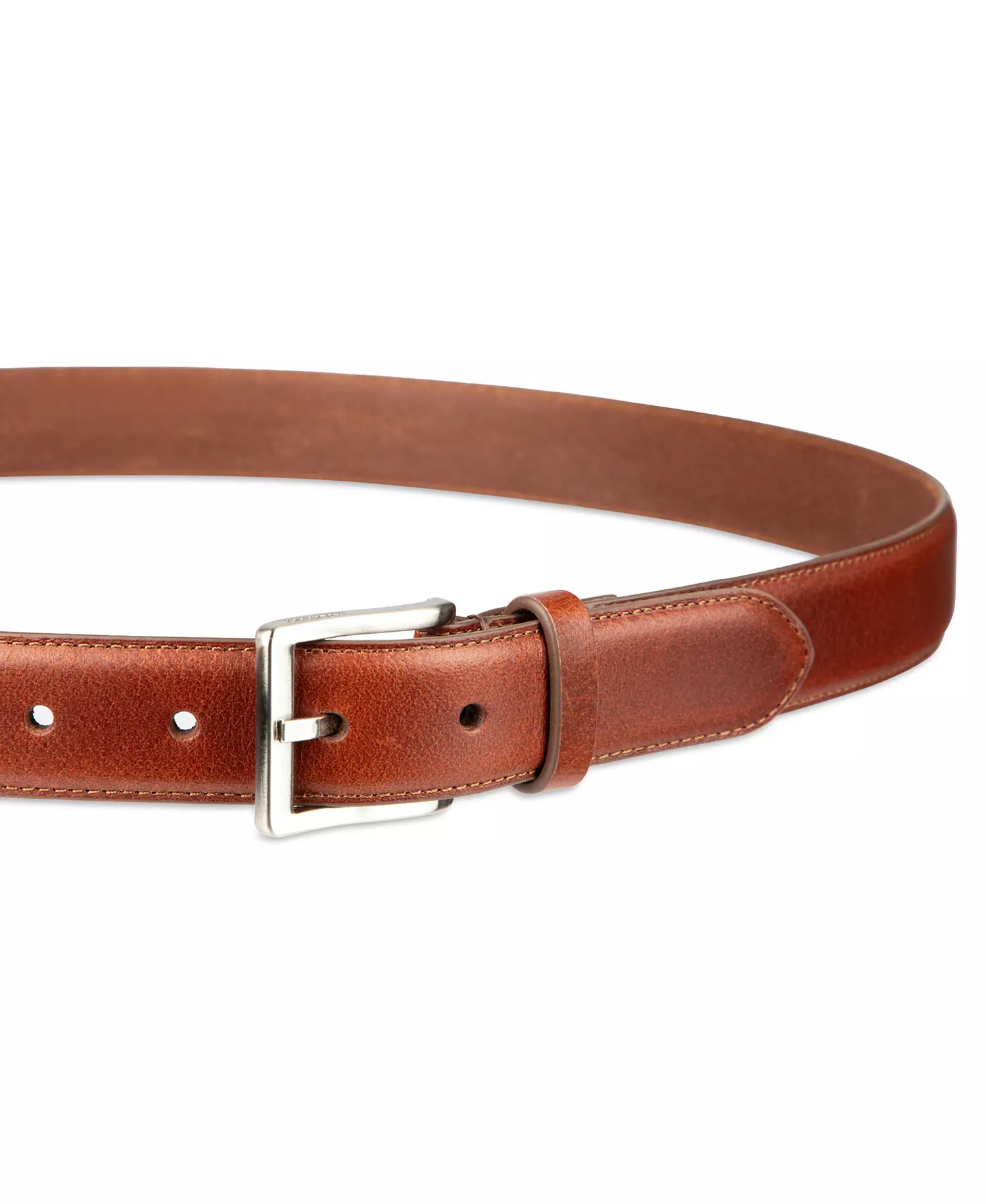 Men's Classic Leather Belt - Tan - L (38-40)
