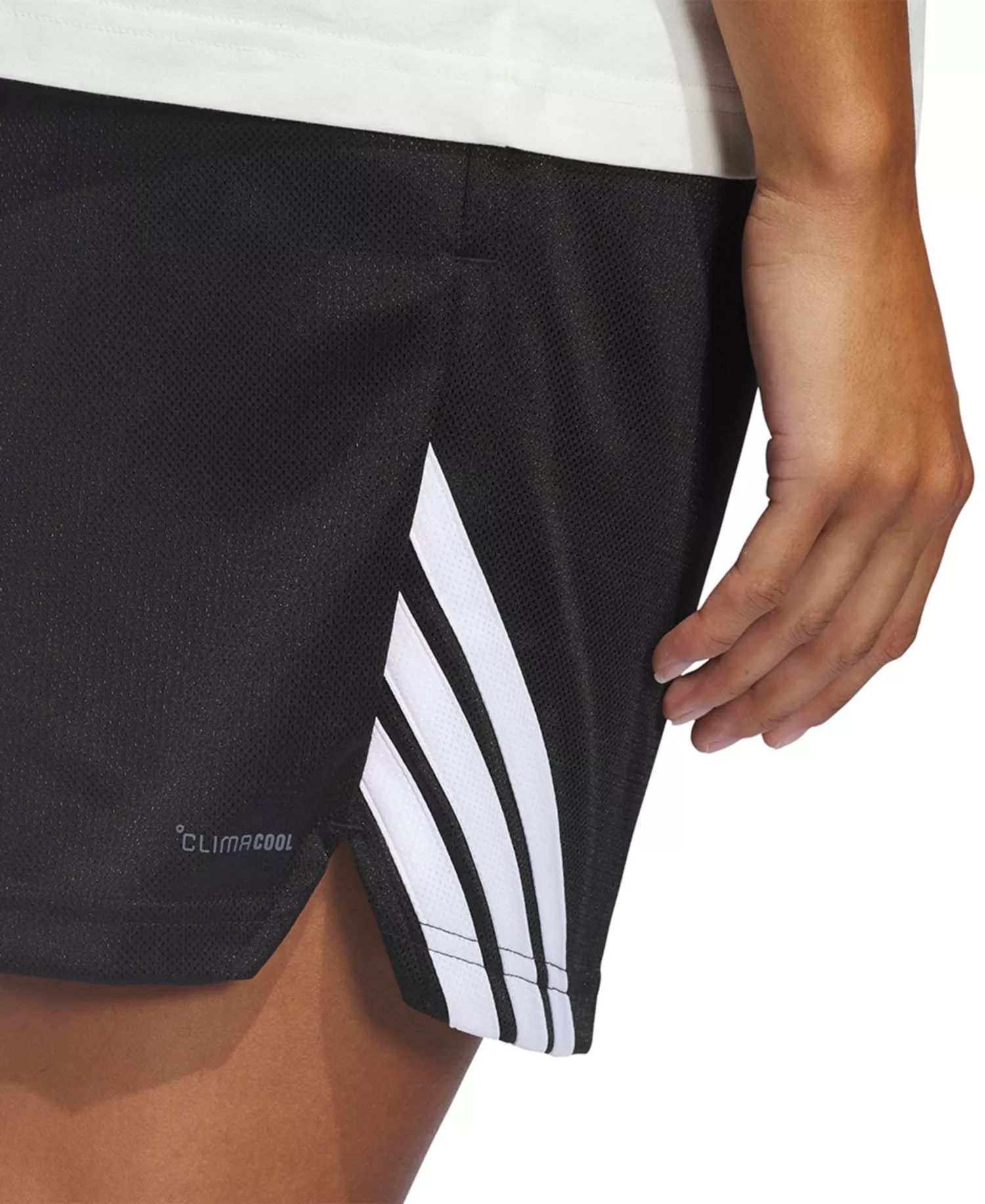 Women's 3-Stripe Basketball Shorts - Black - 2XL