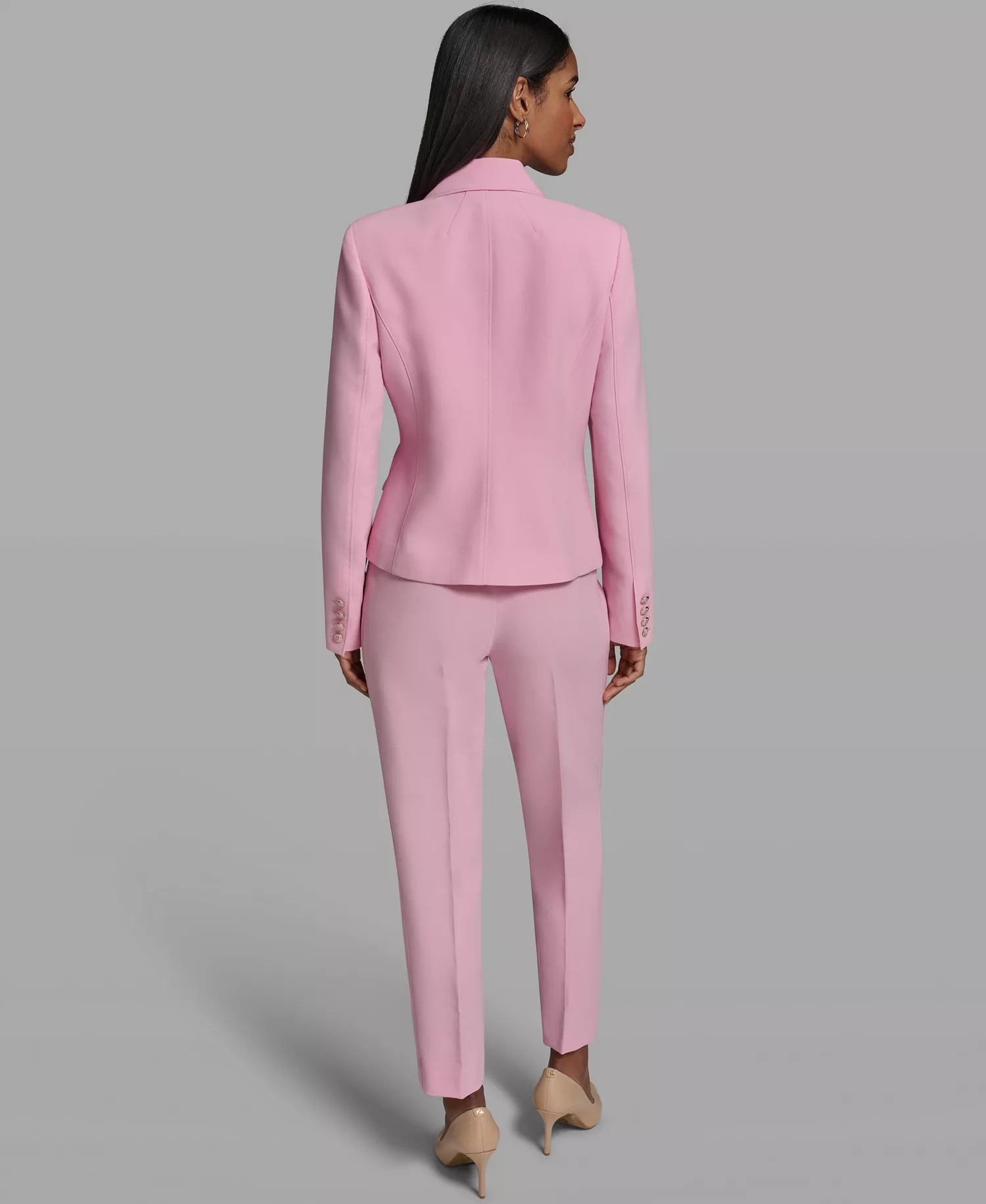 Women's Cropped Collared Woven Jacket - Prism Pink - 0