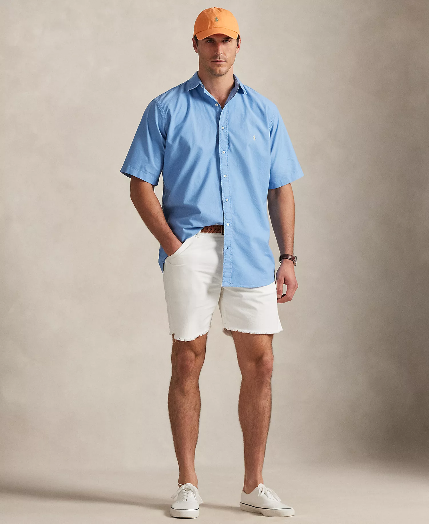 Men's Big & Tall Garment-Dyed Oxford Shirt - Bristol Blue - 2LT