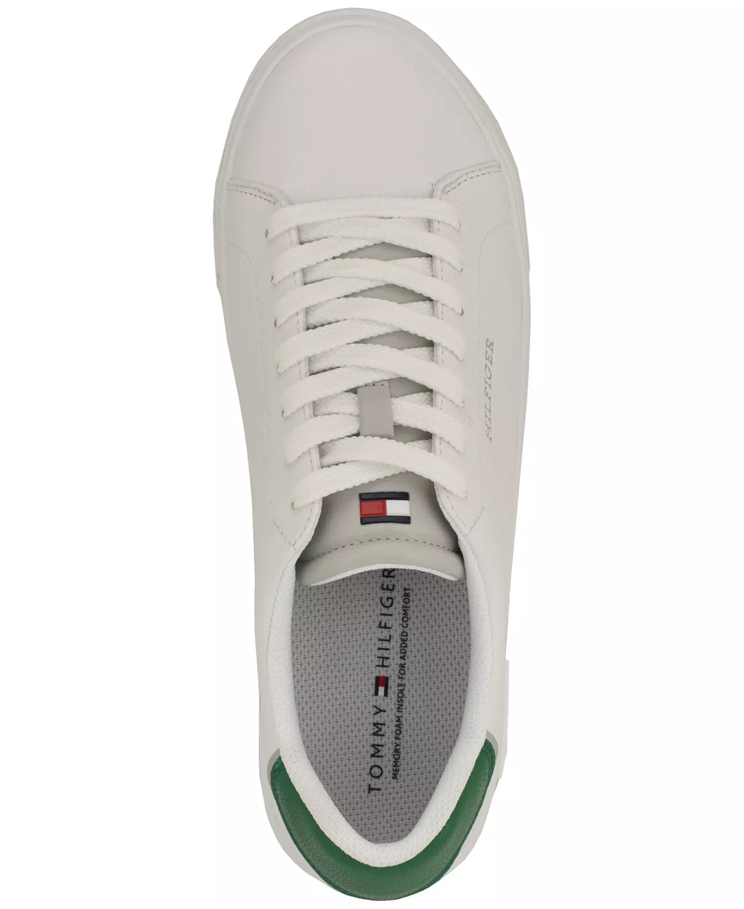 Men's Rawly Fashion Athletic Lace-Up Sneakers - White/Green - 10