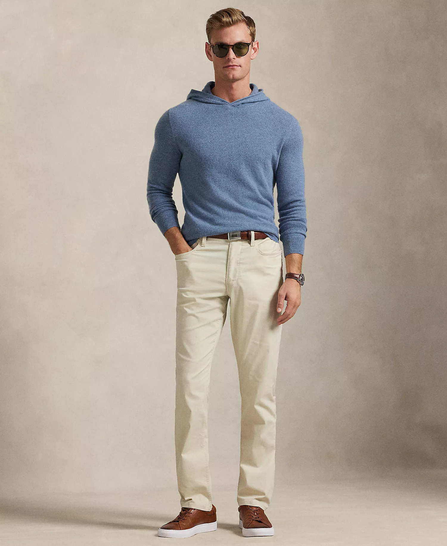 Men's Active-Fit Performance Twill Pants - Basic Sand - 30x30