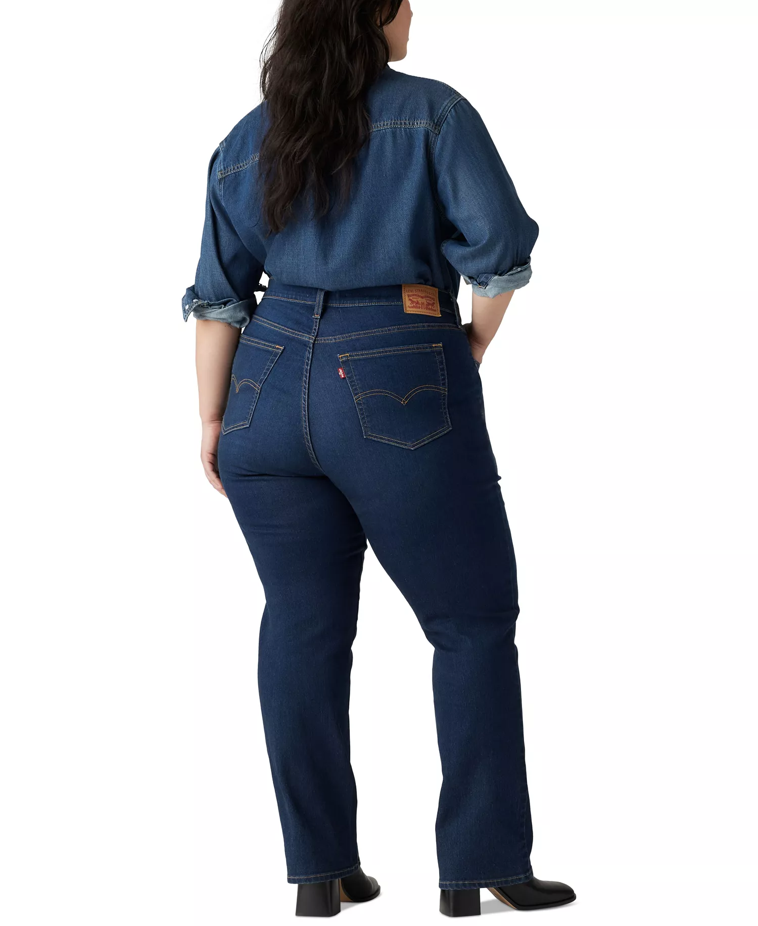 Plus Size Chelsea High-Rise Straight-Leg Jeans - Chelsea Carbon Glow - 14W