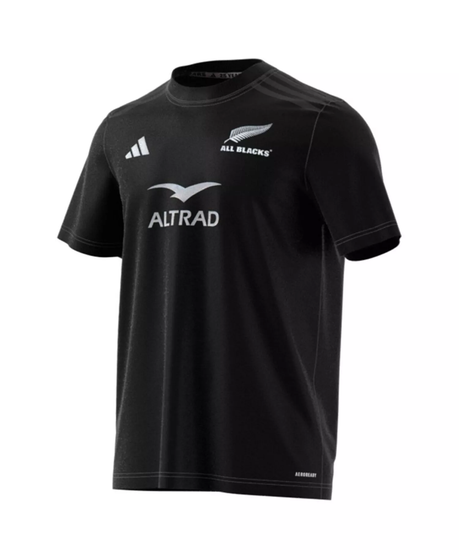 Men's Black New Zealand Rugby 2024/25 AEROREADY T-Shirt - Black - M
