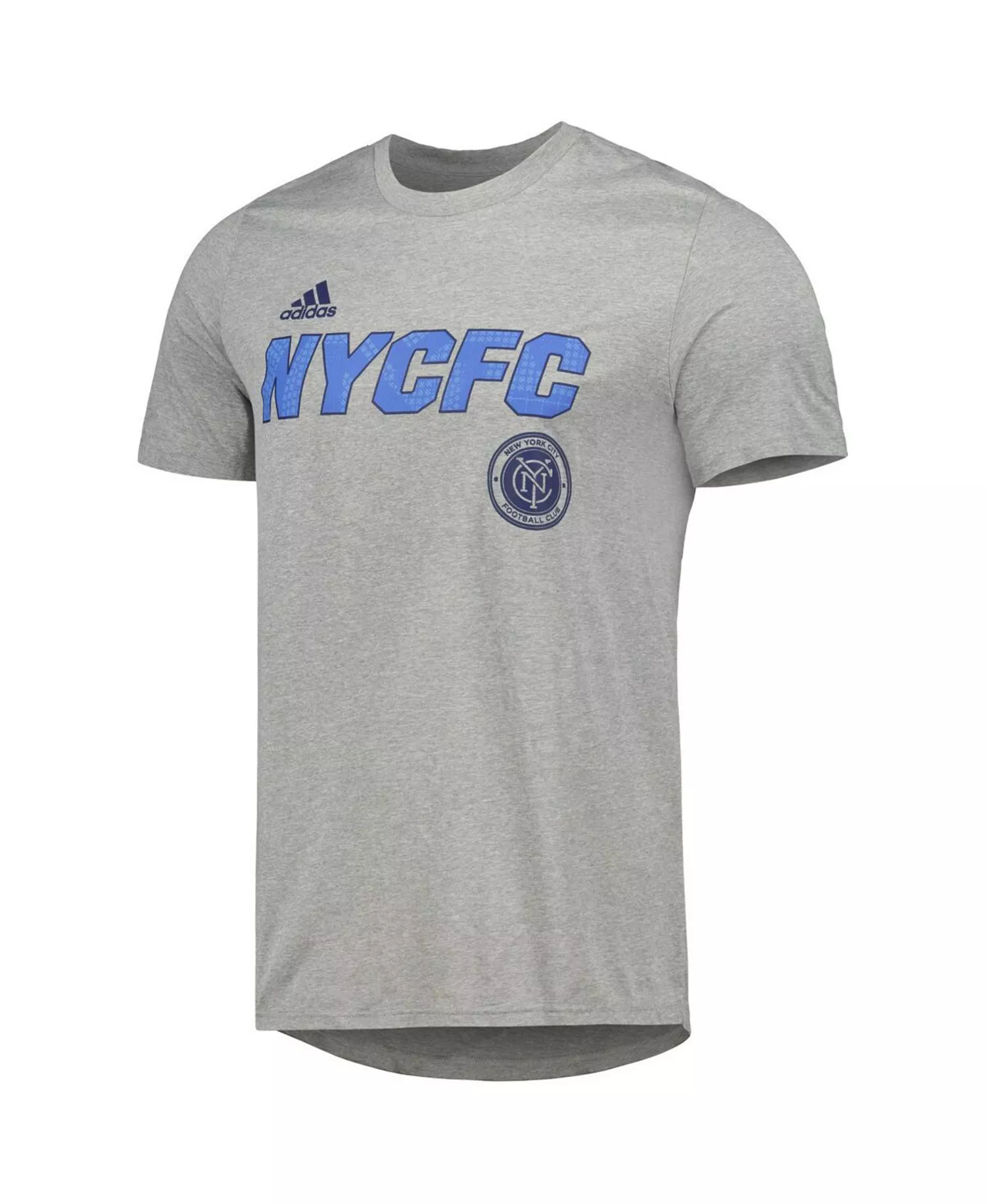 Men's Heather Gray New York City FC Team Jersey Hook AEROREADY T-shirt - Heather Gray - M