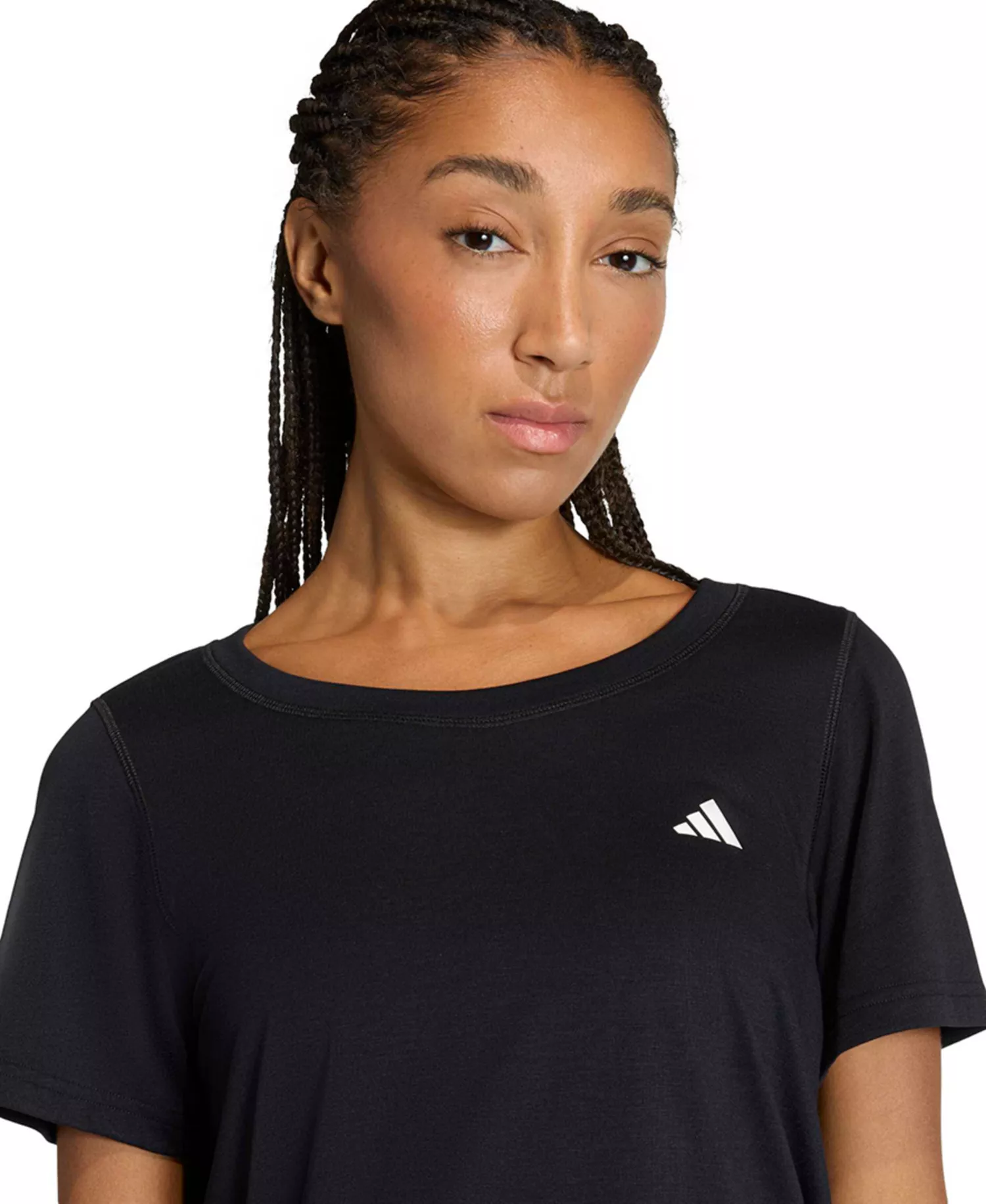 Women's Workout Essentials Seamless Scoop Neck T-Shirt - Black - 2XL