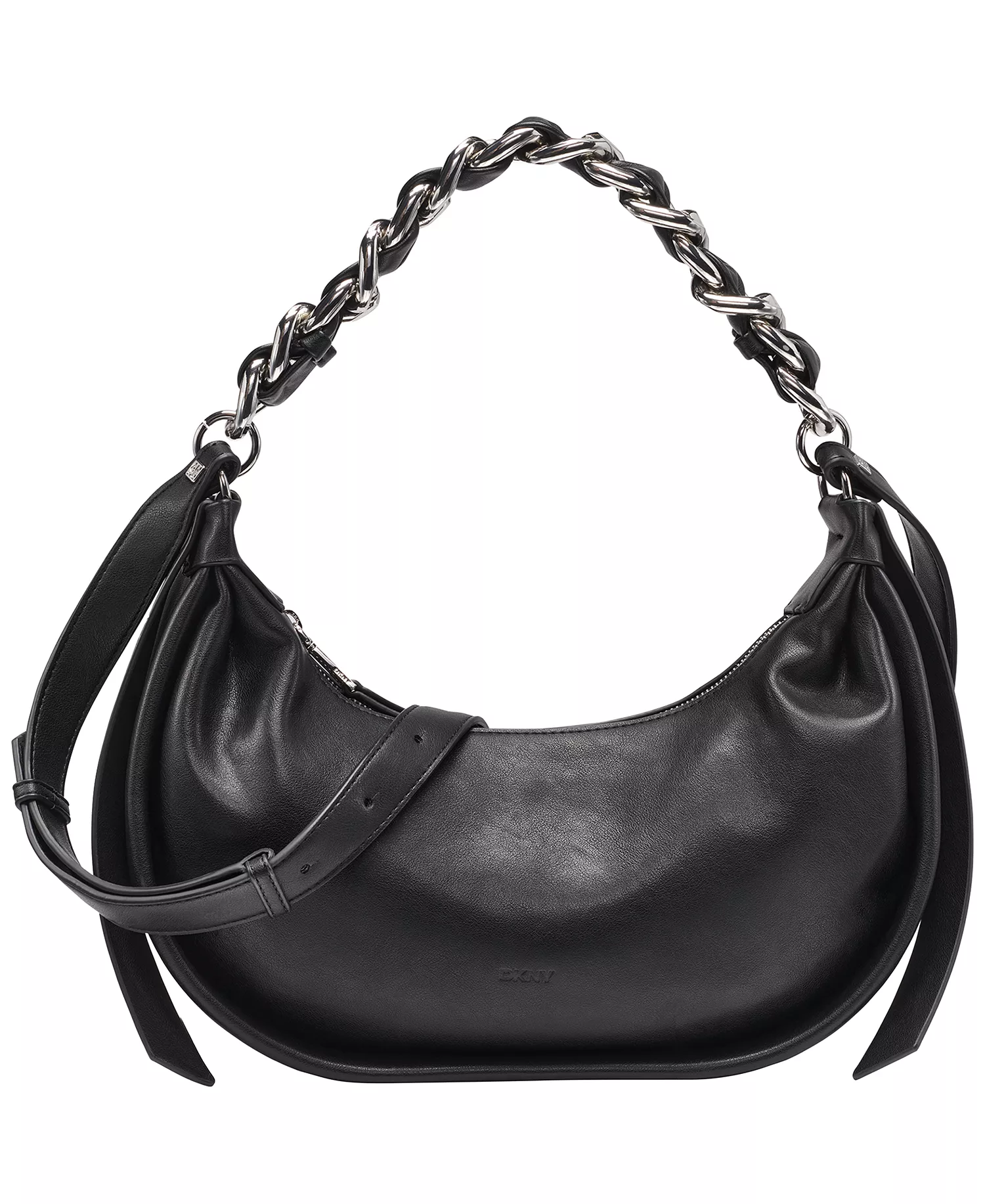 Fiona Small Hobo Bag - Black/silver - ONE SIZE