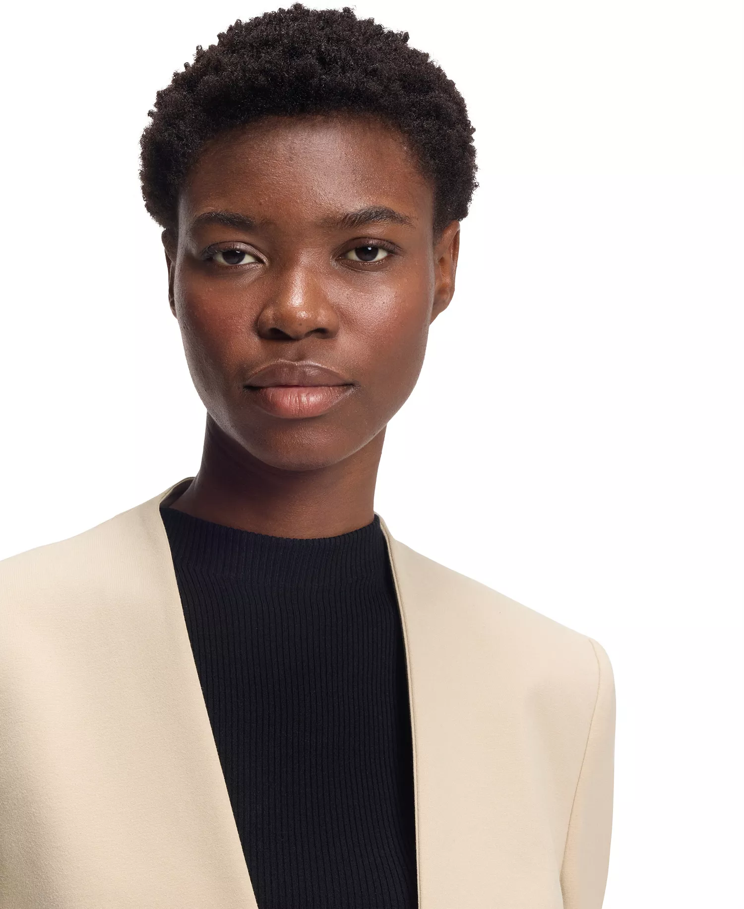 BOSS by Women's Stretch Jersey Regular-Fit Blazer - Open Beige - 0