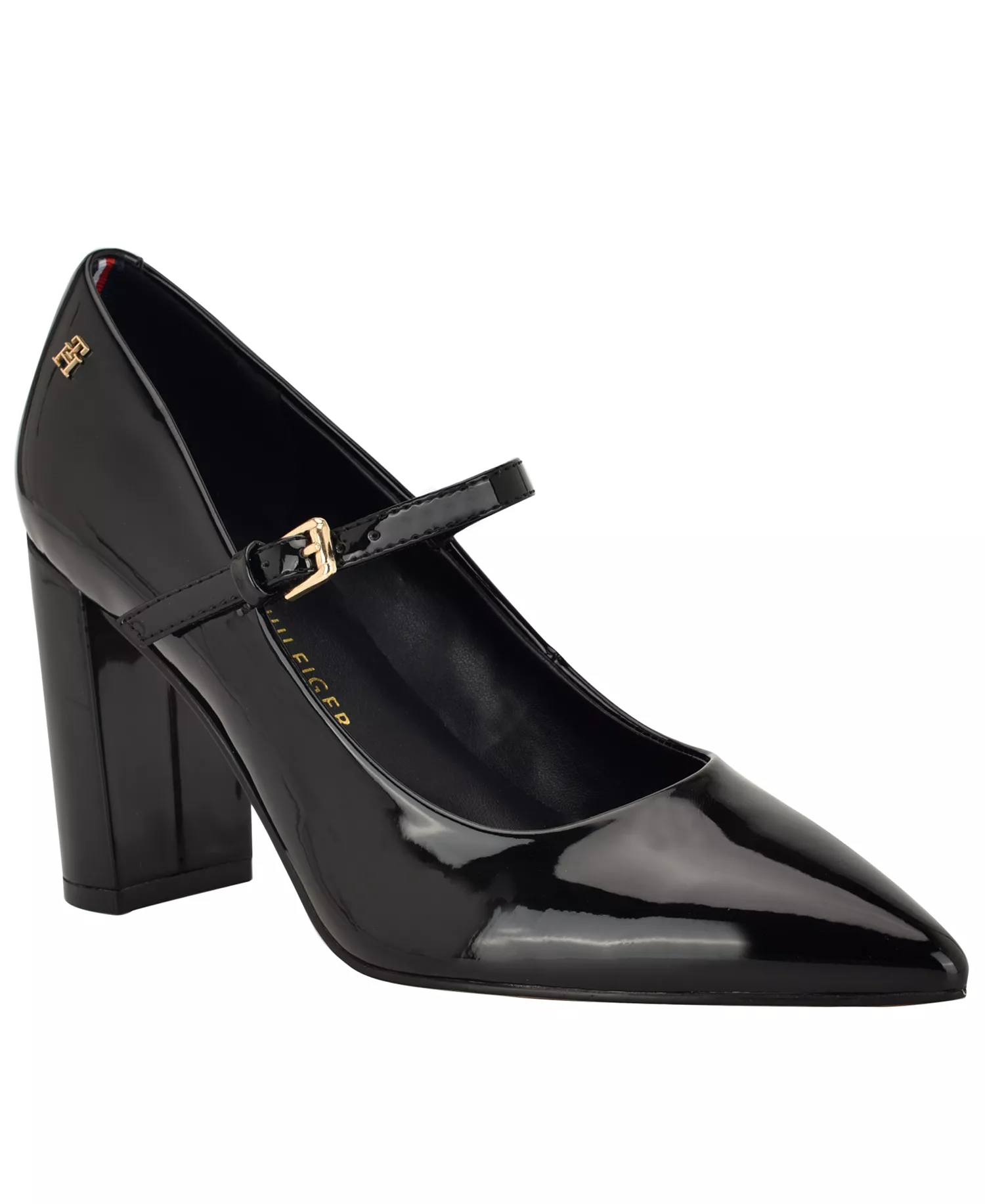Women's Aveniz High Block Heel Mary Jane Pumps - Black - 10M