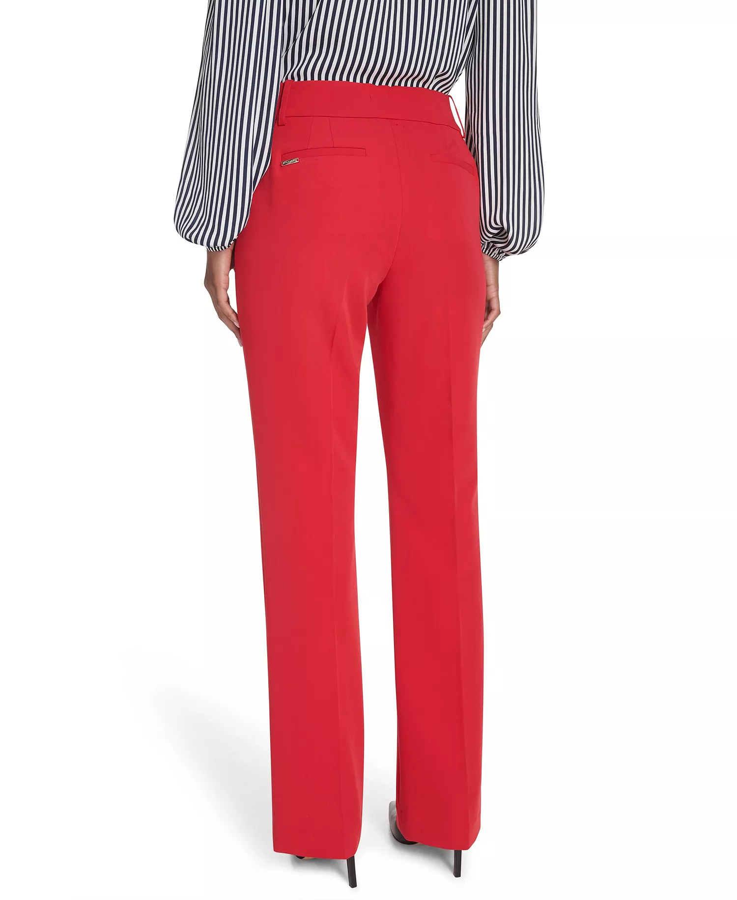 Women's Solid Sutton Bootcut Trousers - Scarlet - 0