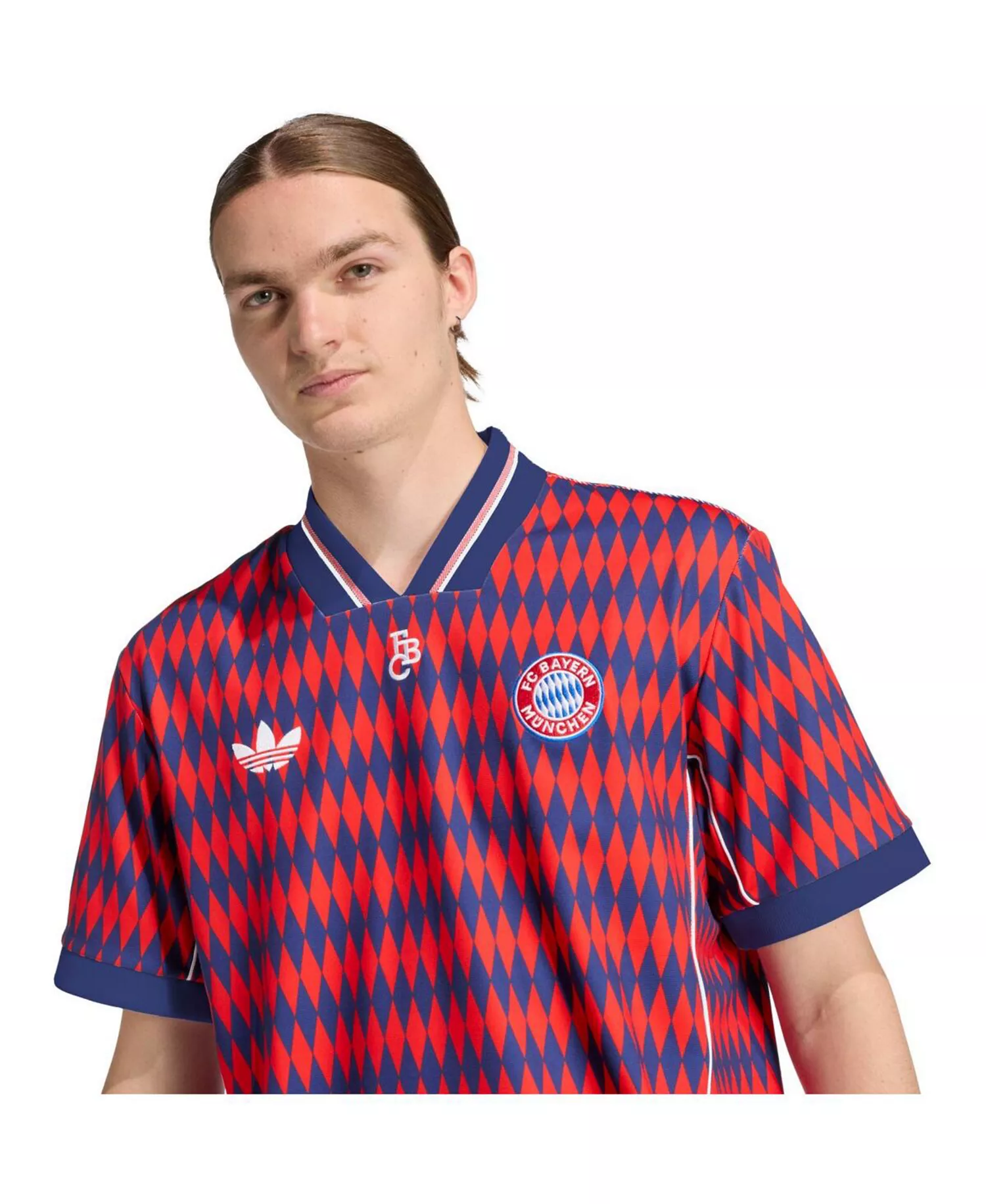 Men's and Women's Red Bayern Munich Lifestyler Fashion Jersey - Red - 2XL