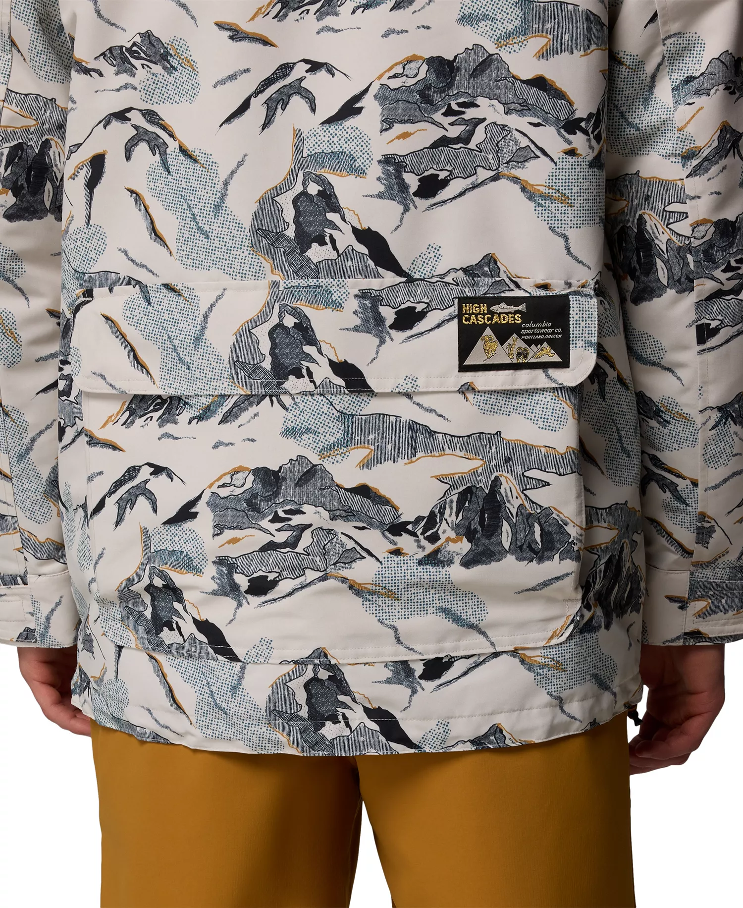 Men's High Cascades Interchange Reversible Bomber Jacket - Dark stone - M