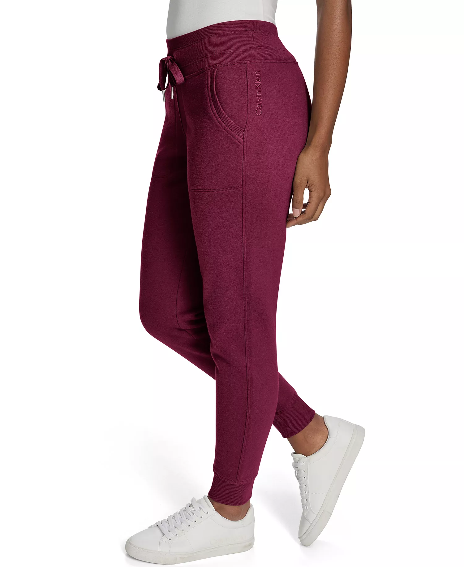 Women's Relaxed Fit Jogger Sweatpants - Berry Glaze - L