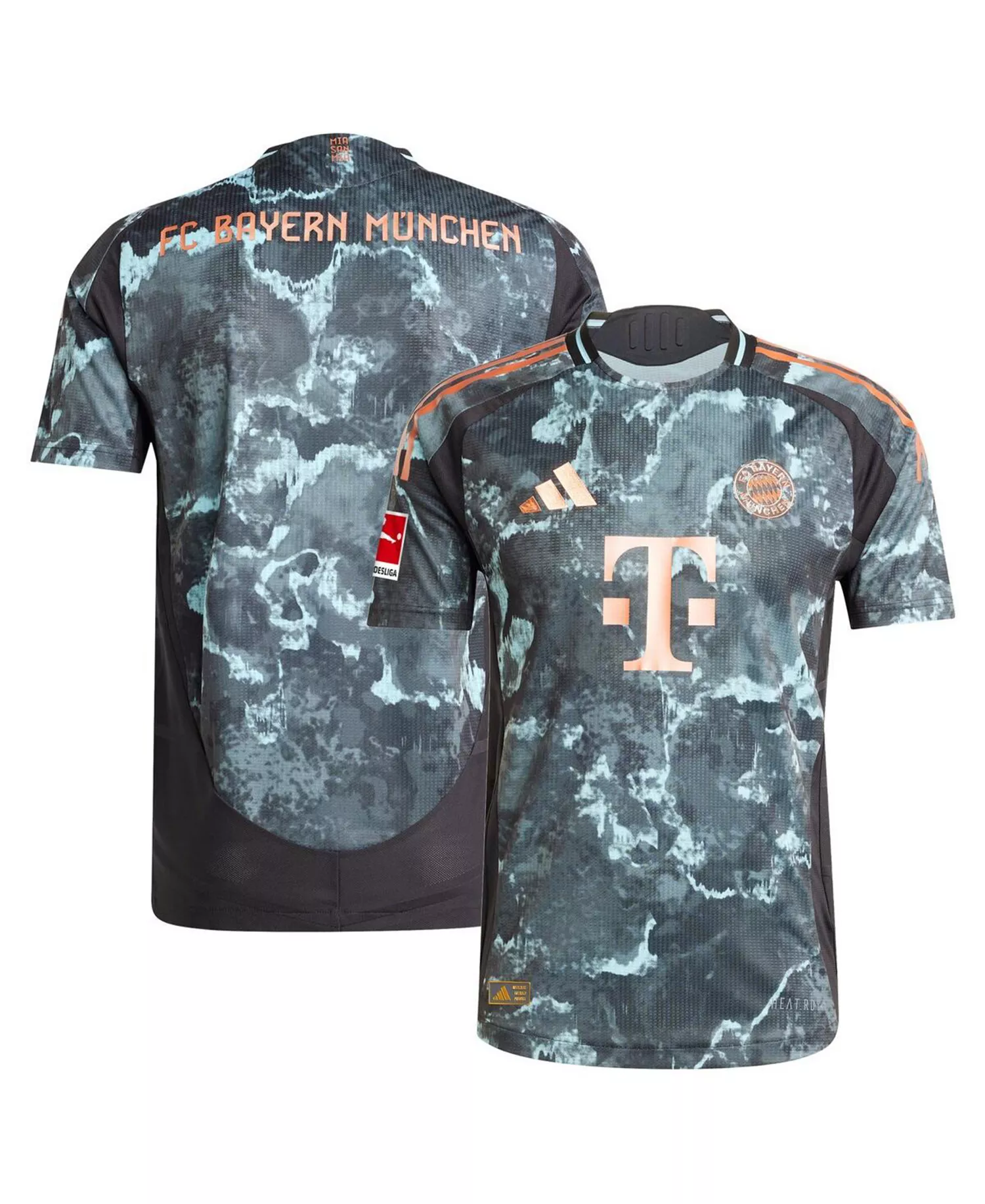 Men's Black Bayern Munich 2024/25 Away Authentic Jersey - Black - L