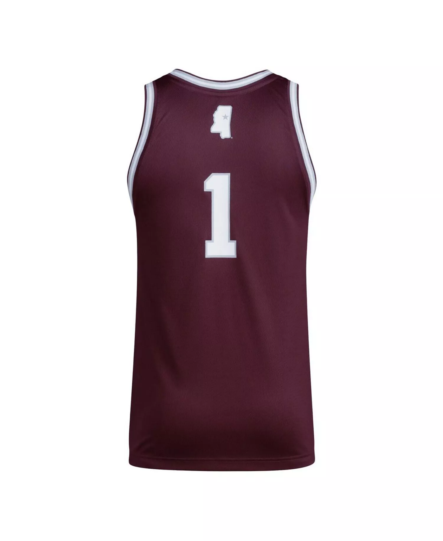 Men's #1 Maroon Mississippi State Bulldogs Swingman Jersey - Maroon - 2XL