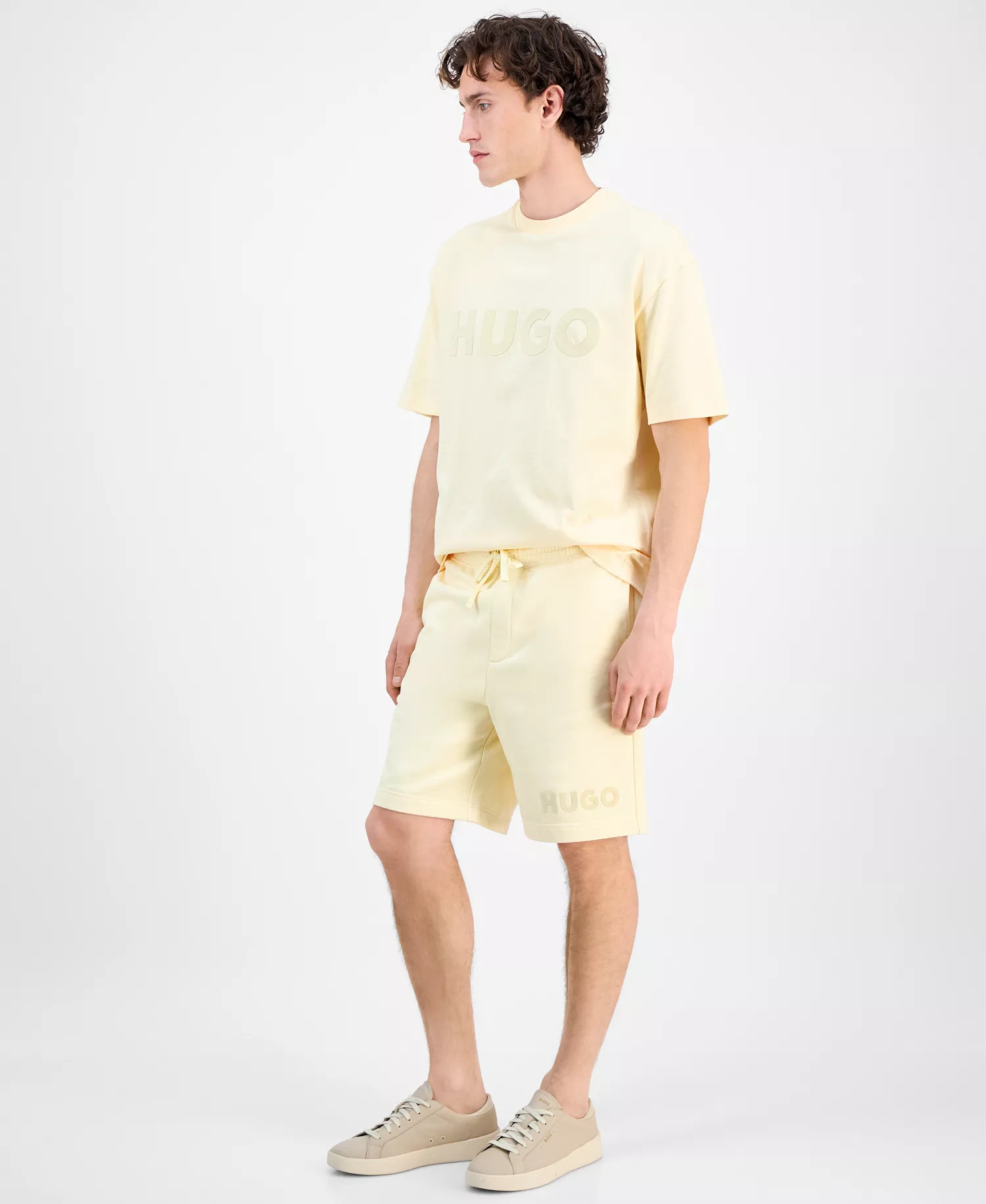 Men's Dinkoe Cotton Shorts - Yellow - 2XL
