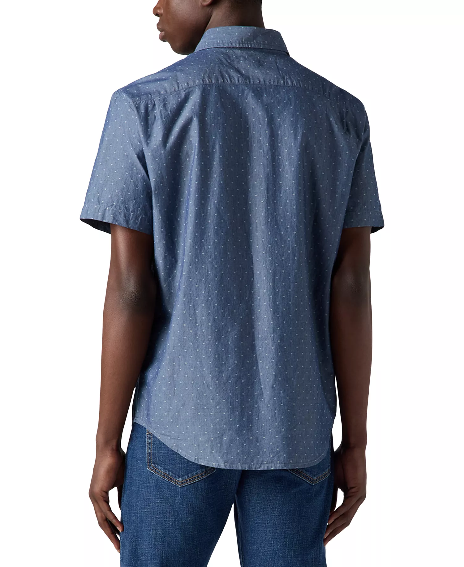 Men's Classic 1 Pocket Short Sleeve Regular Fit Shirt - Blue - 2XL