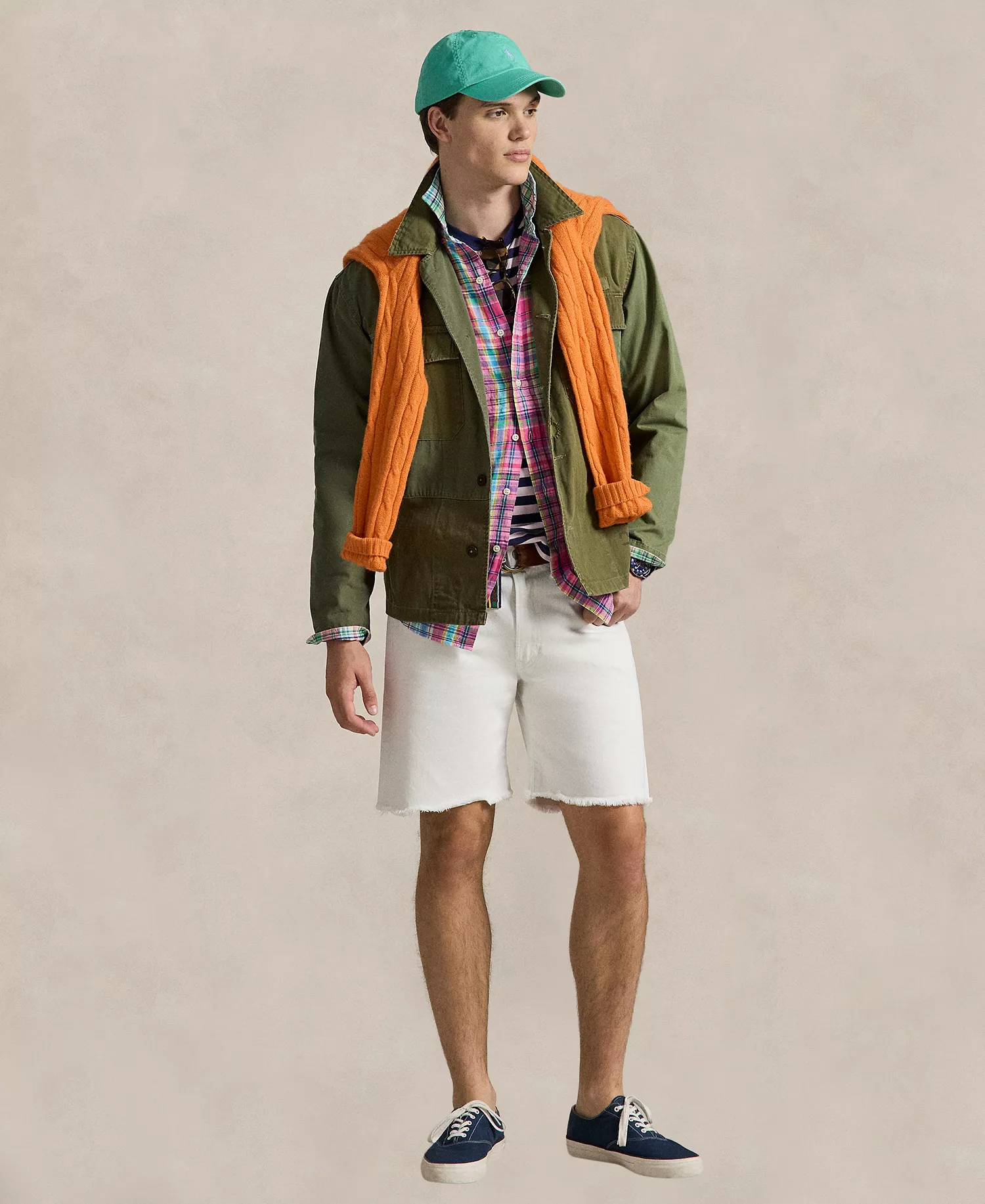 Men's Vintage Straight-Fit Shorts - Marriner - 28