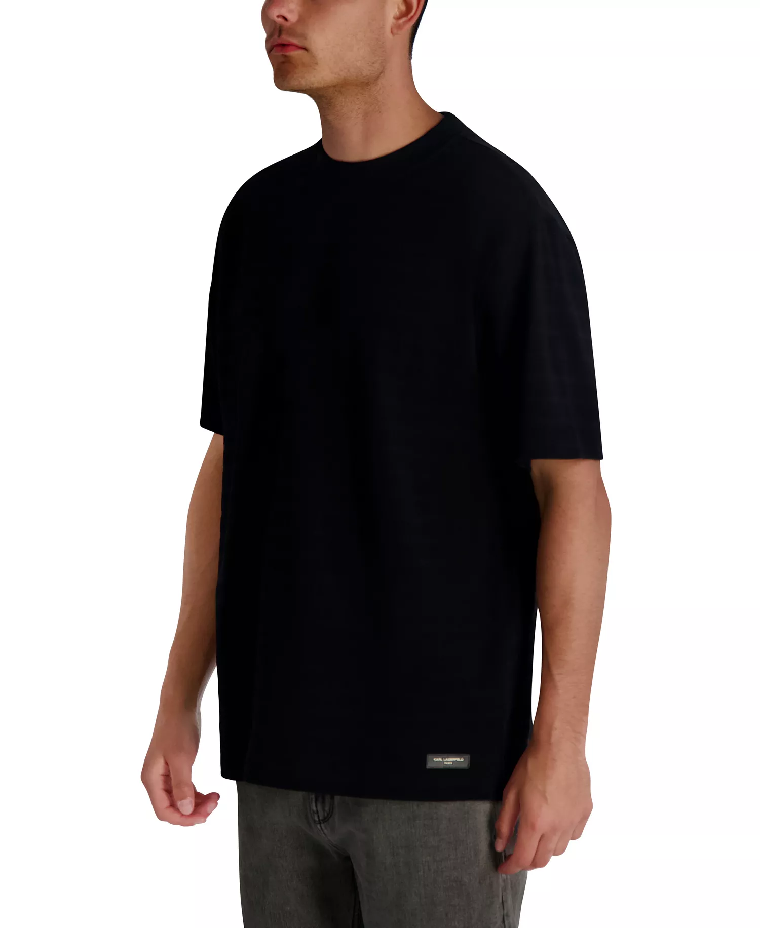Men's Textured Stripe T-Shirt - Black - 2XL