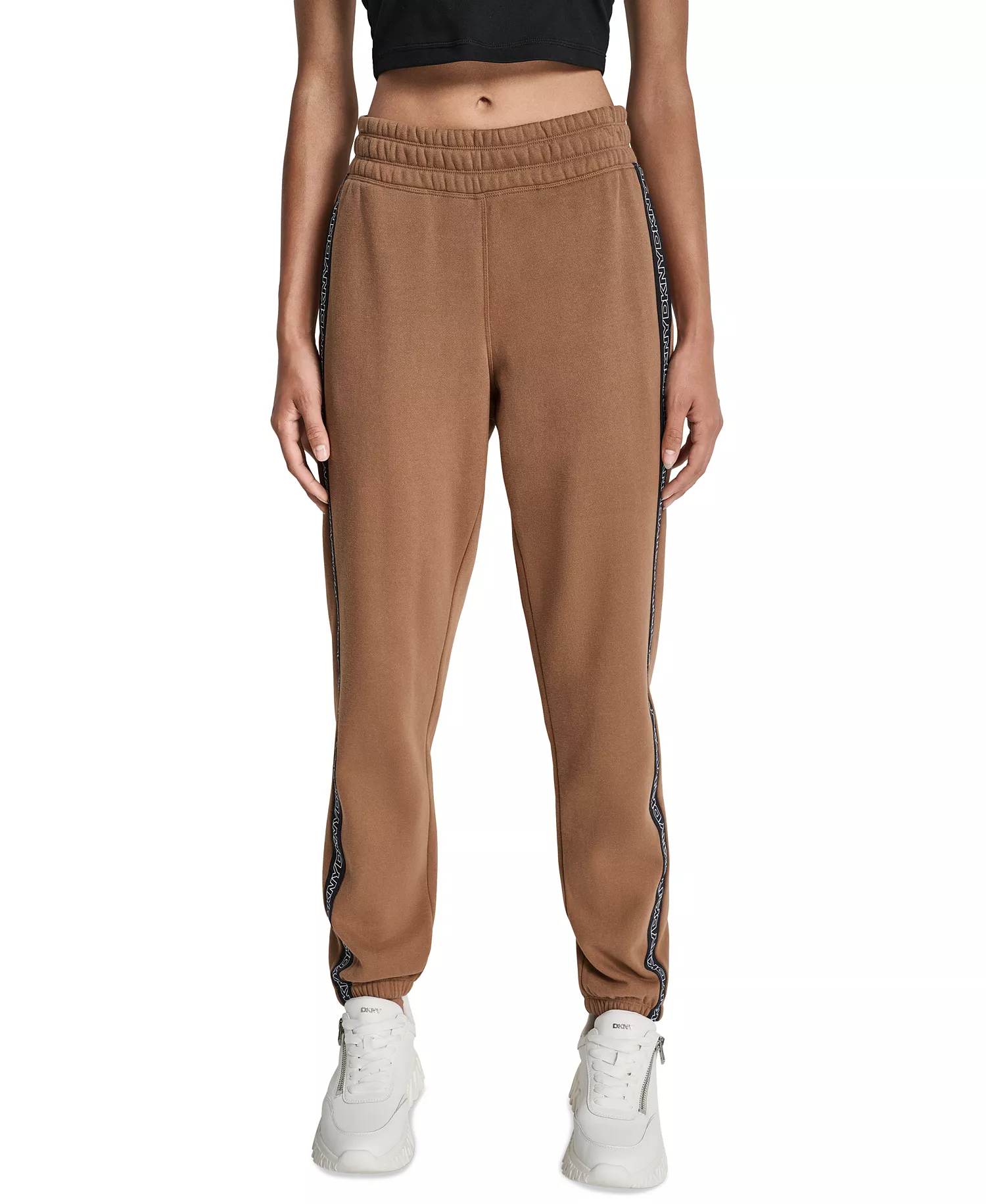 Women's Outline Logo High-Rise Jogger Pants - Burnt Sugar - L
