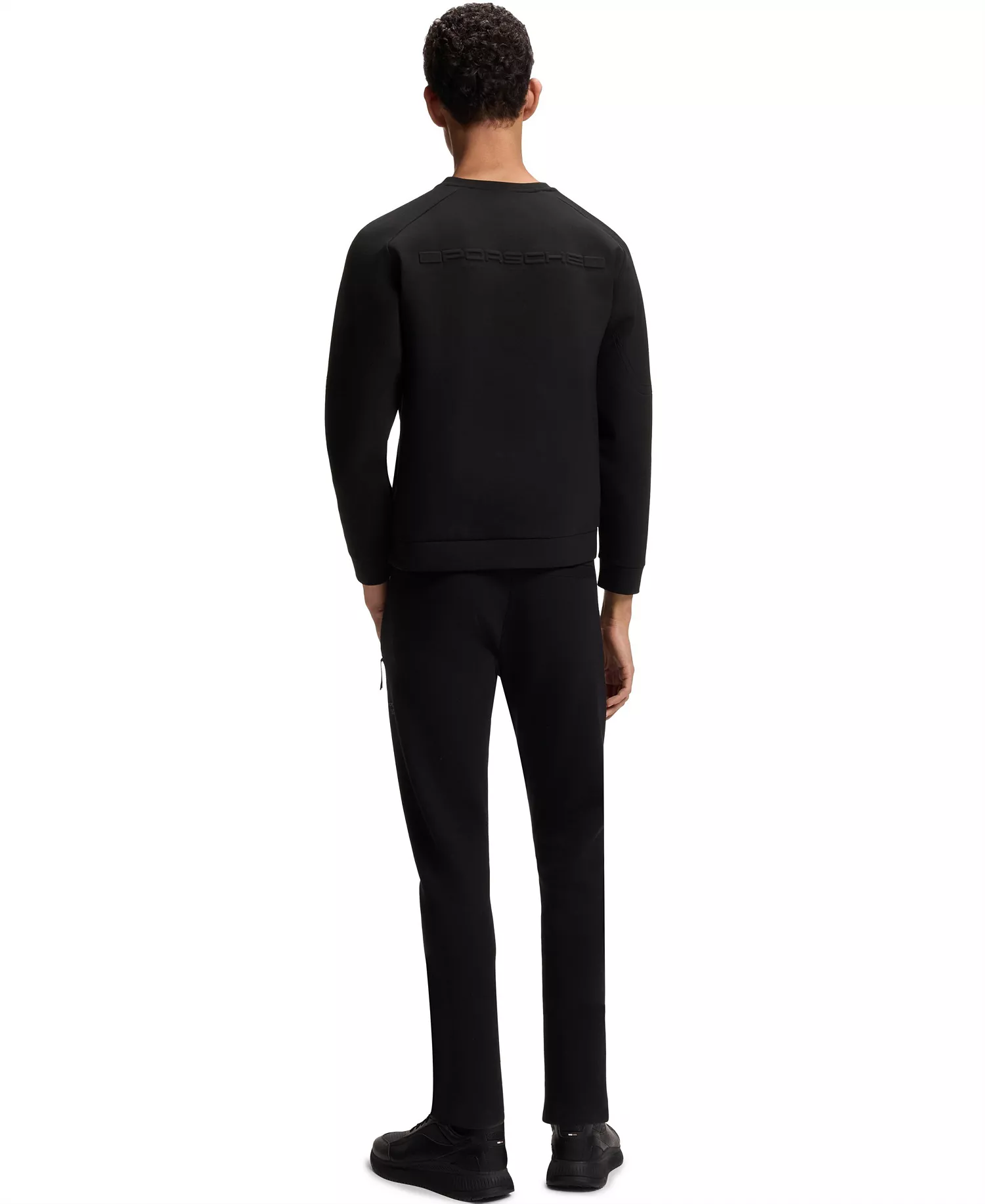 BOSS by x Porsche Men's Reflective Logo Sweatshirt - Black - 2XL