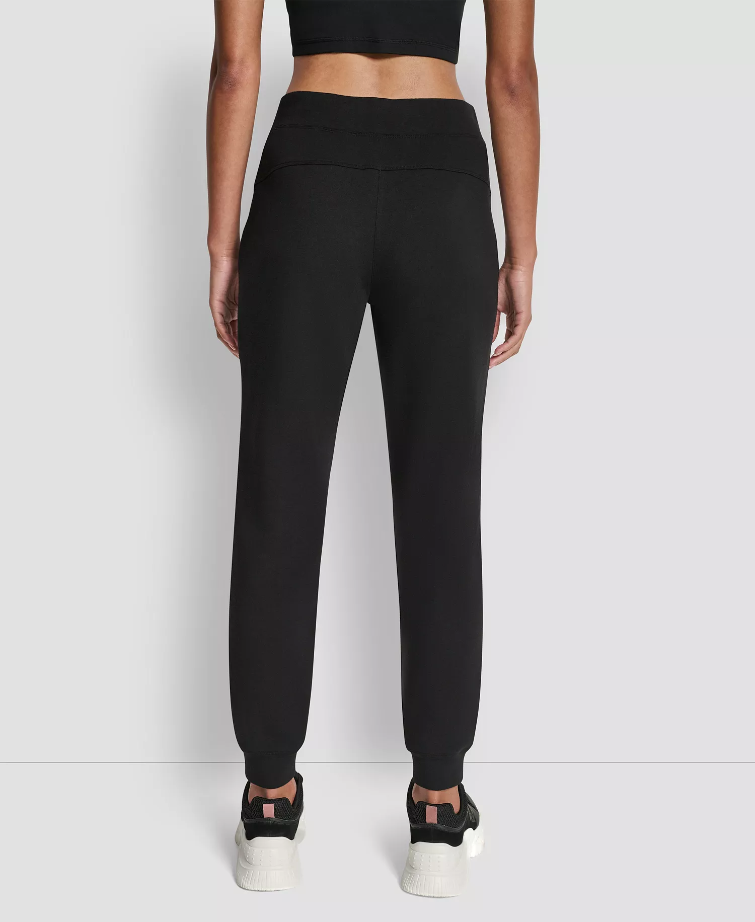Women's Brooklyn Scuba Mid Rise Ankle Length Jogger - Black - M