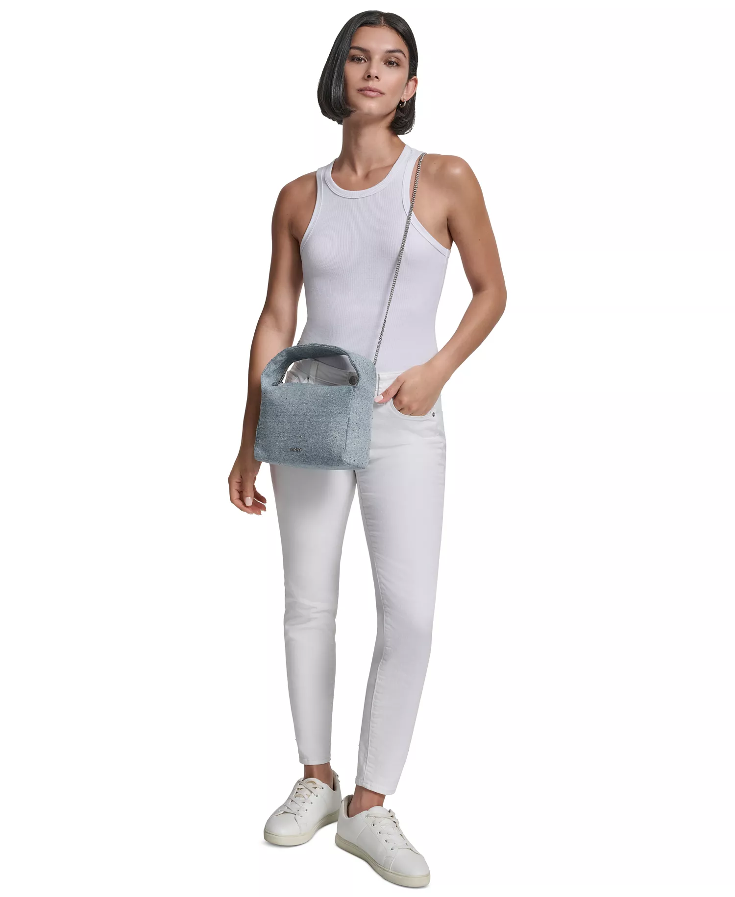 Agnes Small-Sized Shoulder Bag - Light Denim - ONE SIZE