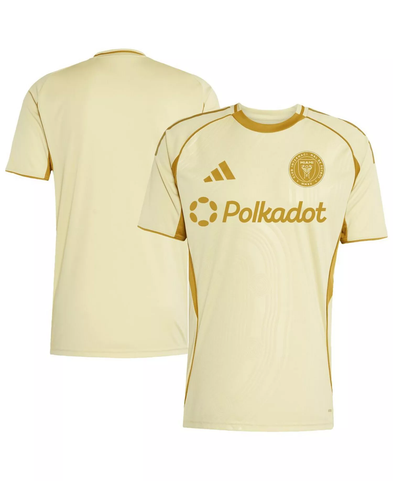 Men's Tan Inter Miami CF 2025 One Planet Pre-Match Jersey - Tan - M