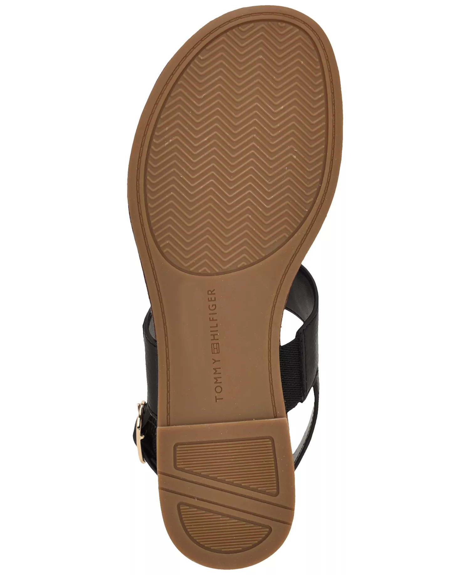 Women's Lenian T-Strap Flat Slingback Sandal - Black - 6.5M