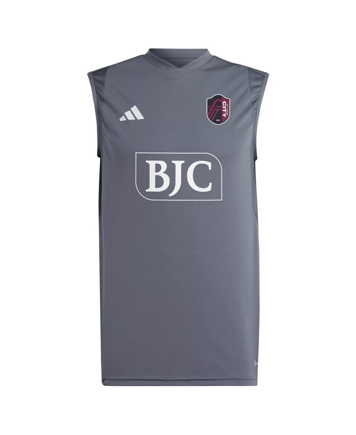 Men's Gray St. Louis City SC 2024 Sleeveless Training Jersey - Gray - L