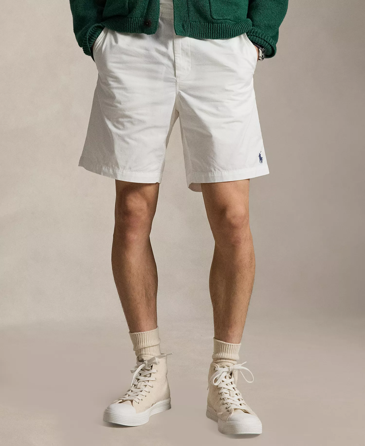Men's Twill Woven Shorts - Ceramic White - 2XL