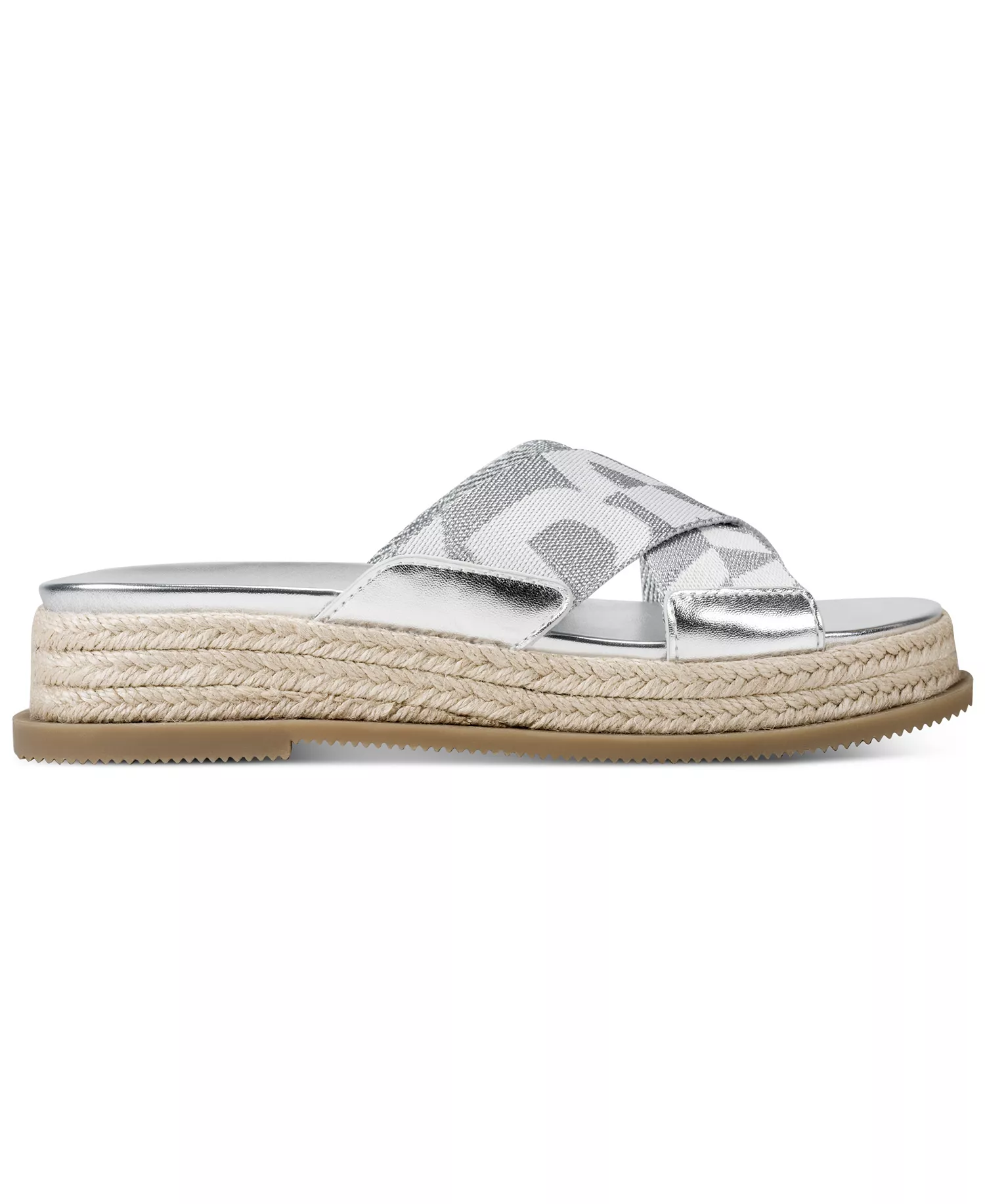 Women's Binna X Band Slip-On Sandals - Silver/Marshmallow - 10M