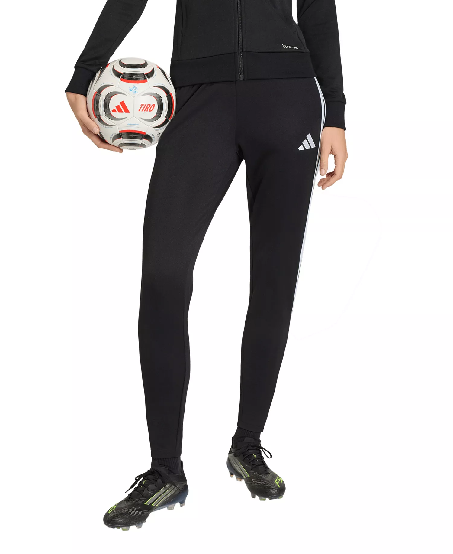 Women's Training Tracksuit Regular Fit Pants - Black/dark Football Gold - 2XL