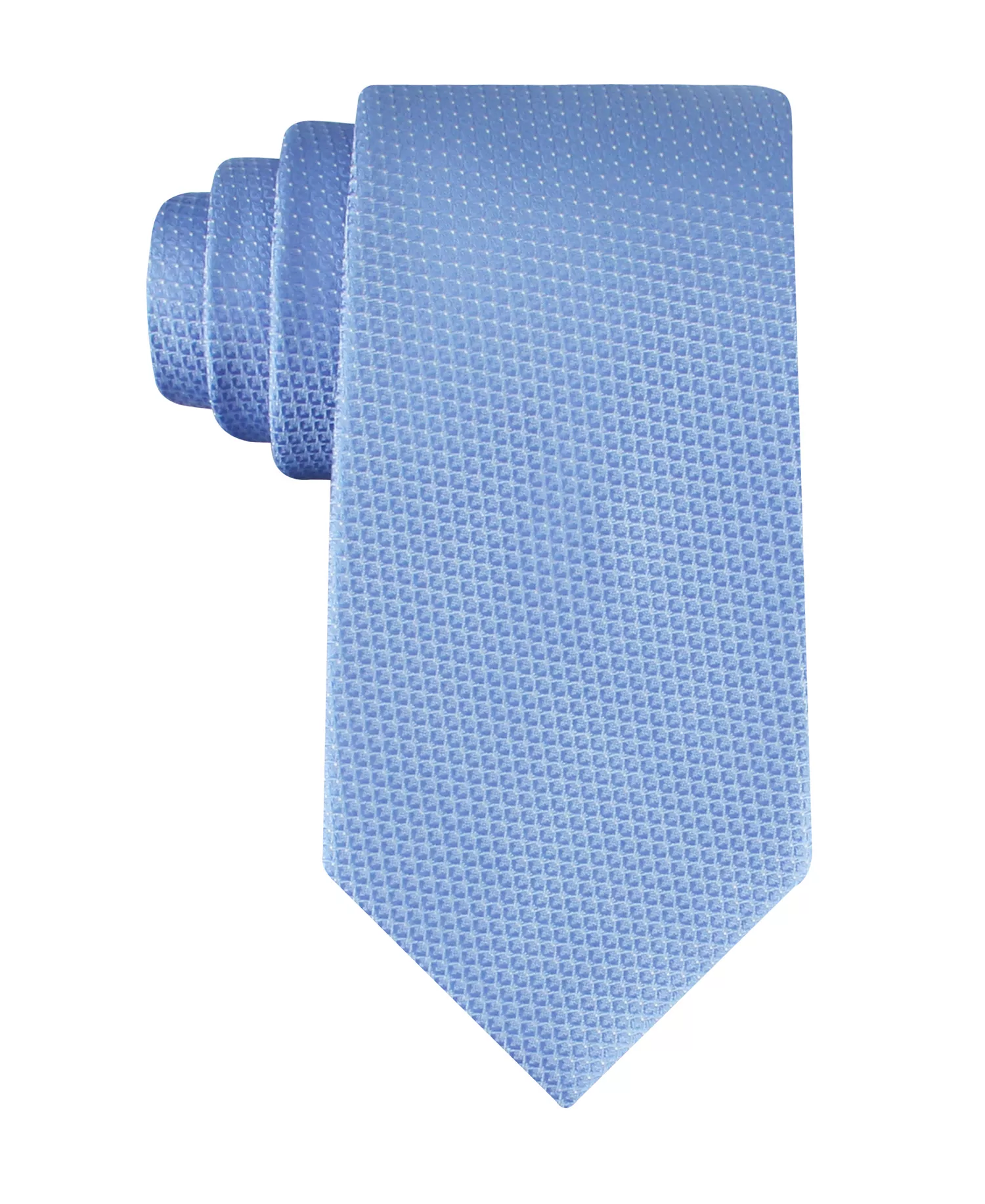 Men's Claudia Geometric Motif Pattern Tie - Light Blue - ONE SIZE