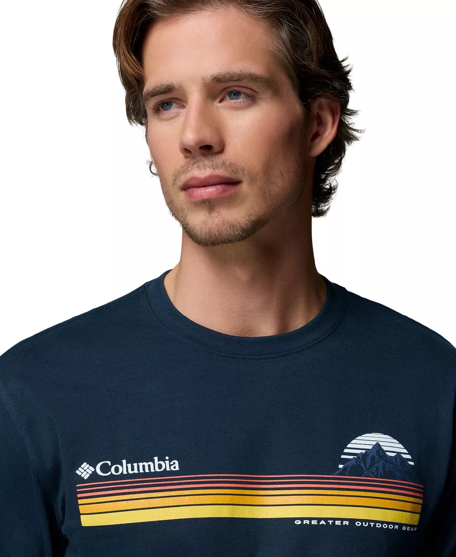Men's Gauge Graphic Long-Sleeve T-Shirt - Columbia Navy - L