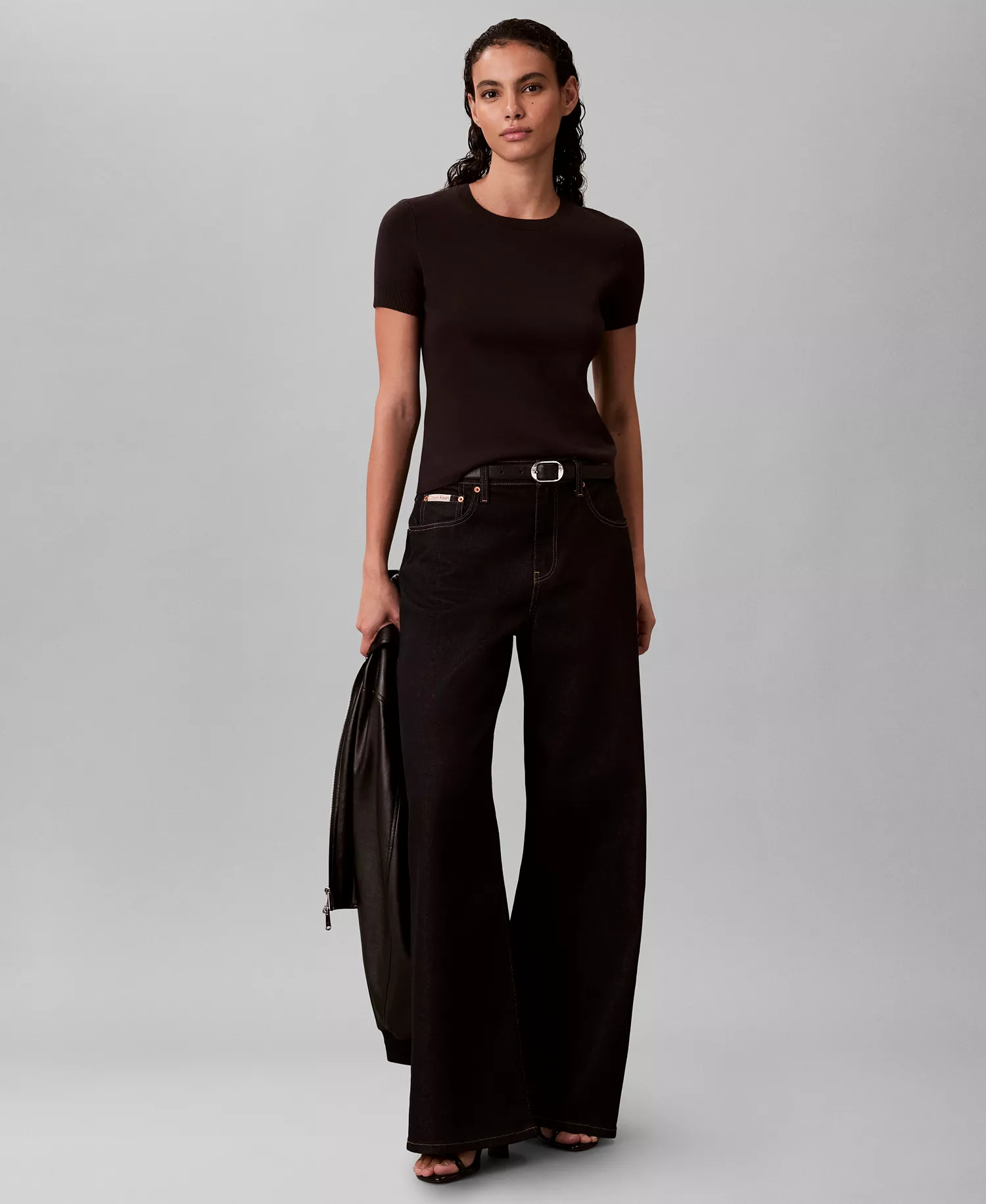 Women's Tech Knit Slim Fit T-Shirt - Black - L