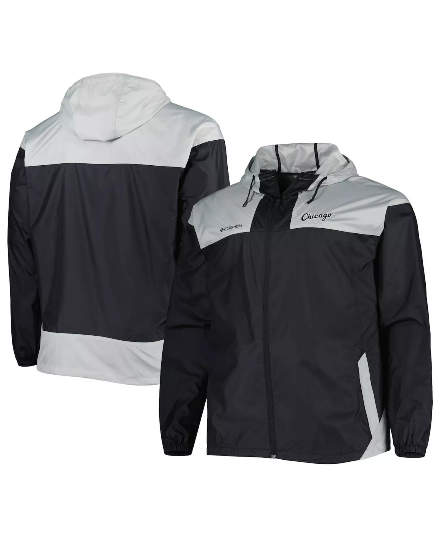 Men's Black Chicago White Sox Flash Forward Challenger Omni-Shade Full-Zip Windbreaker - Black - 1XB