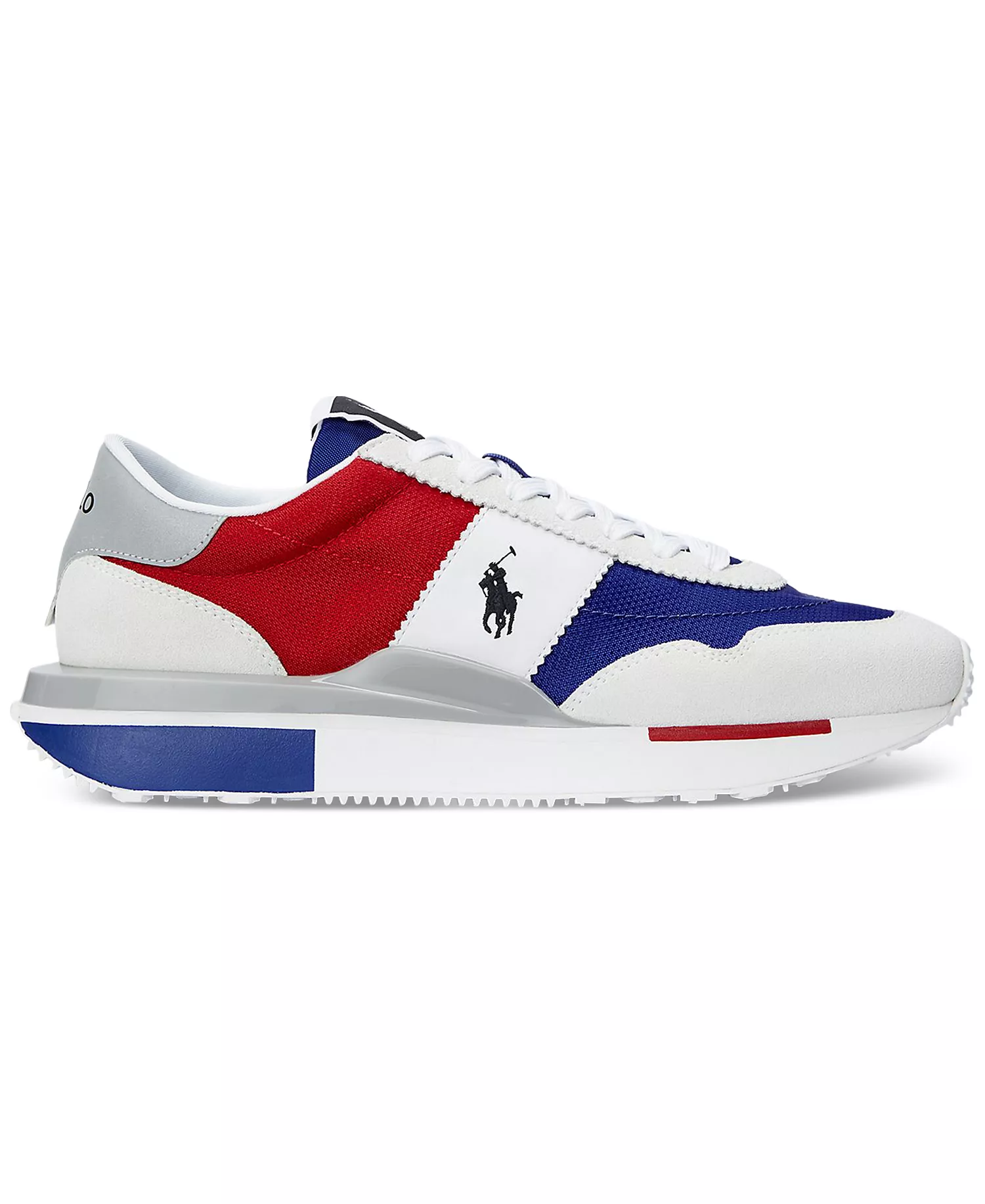 Men's Train 89 Suede & Oxford Sneaker - BIANCO/RED/ROYAL - 10