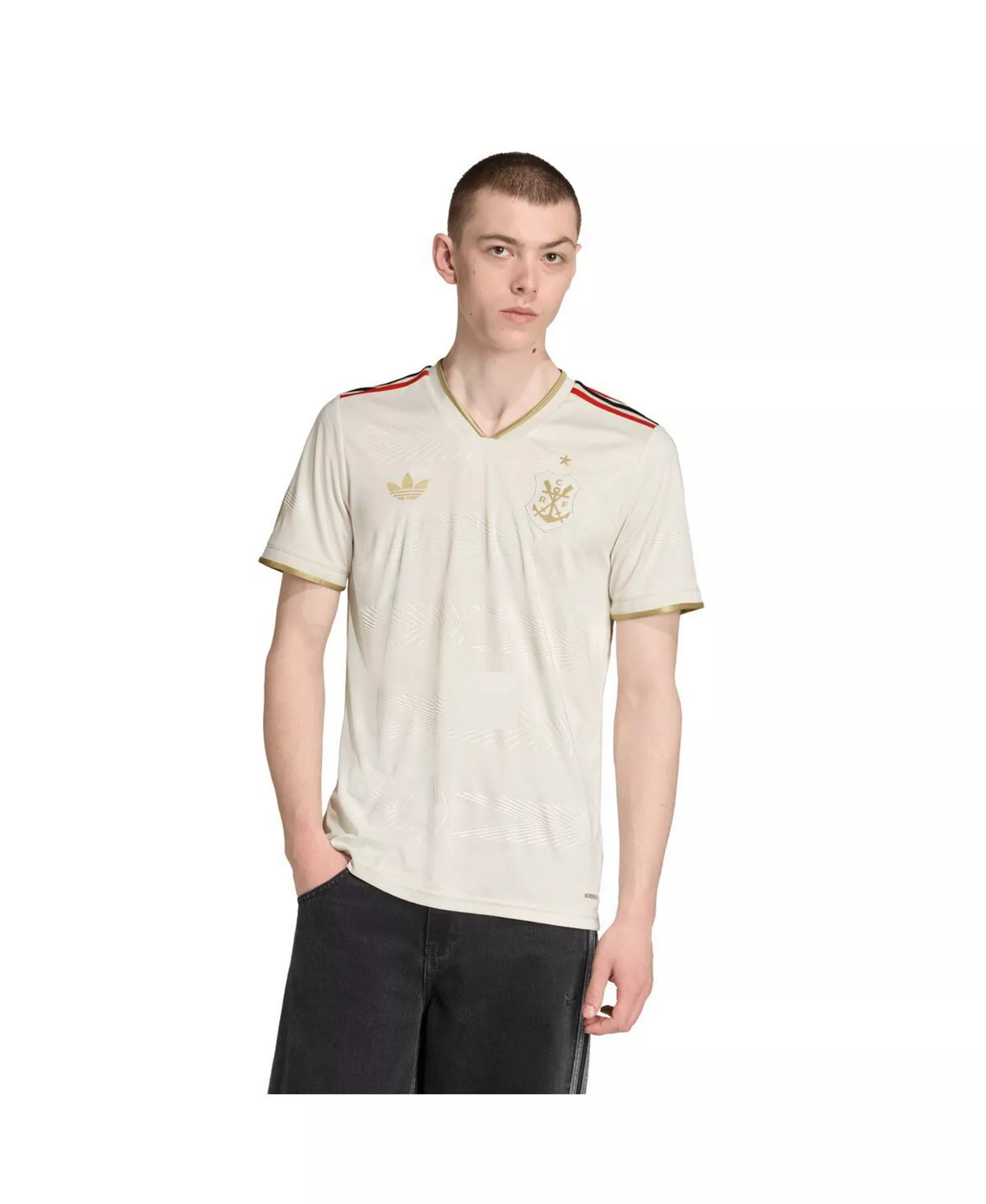 Men's Tan CR Flamengo 2025/26 Third Replica Jersey - Tan - 2XL