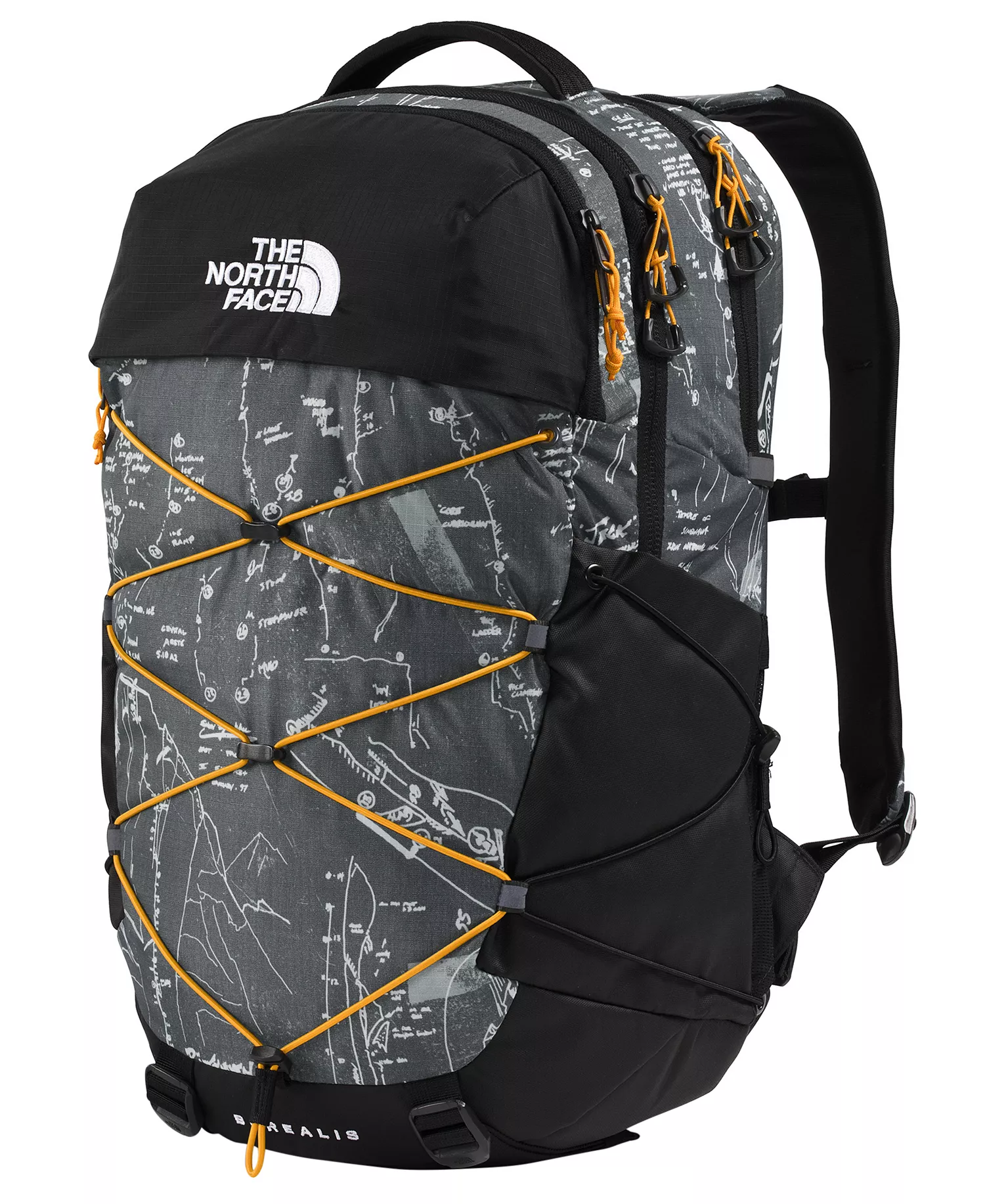 Men's Borealis Backpack - Anthracite Grey Conrad Topo Print/summit Gold - ONE SIZE
