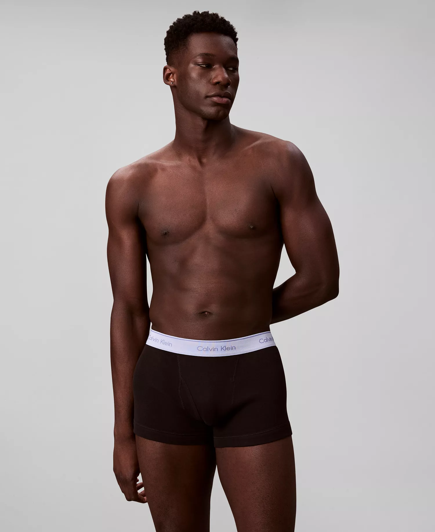 Men's 5-Pack Cotton Classic Trunk Underwear - Black - L